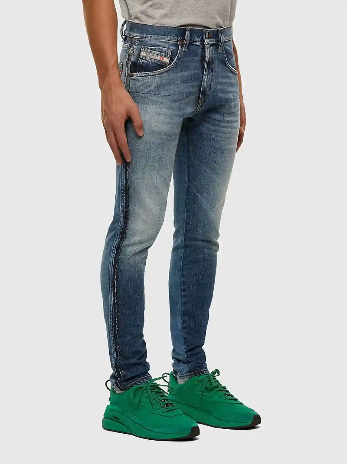 Blue Slim Jeans-D-Strukt
