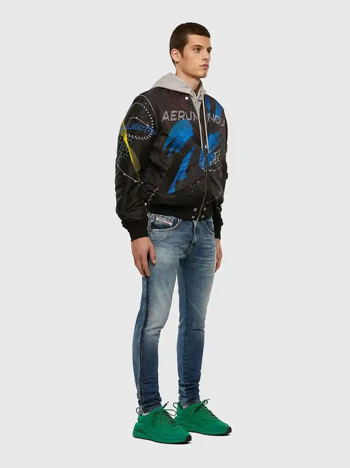Blue Slim Jeans-D-Strukt