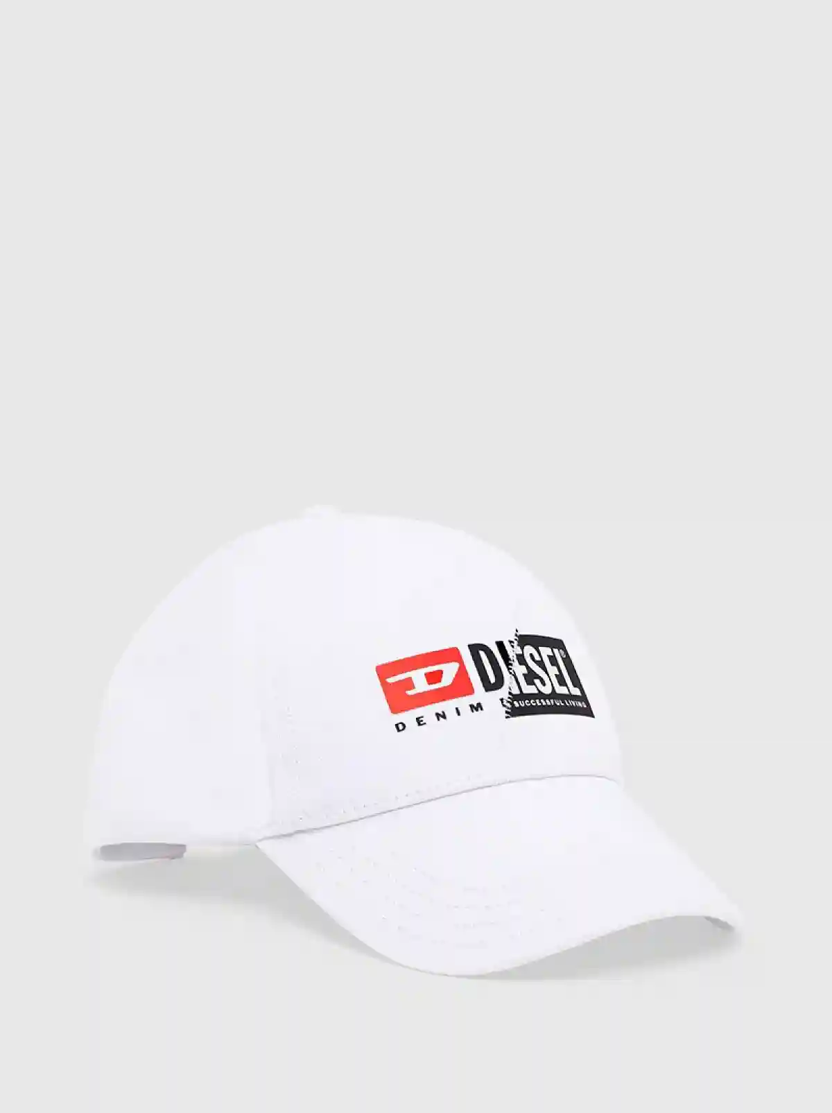 White Baseball cap with double logo