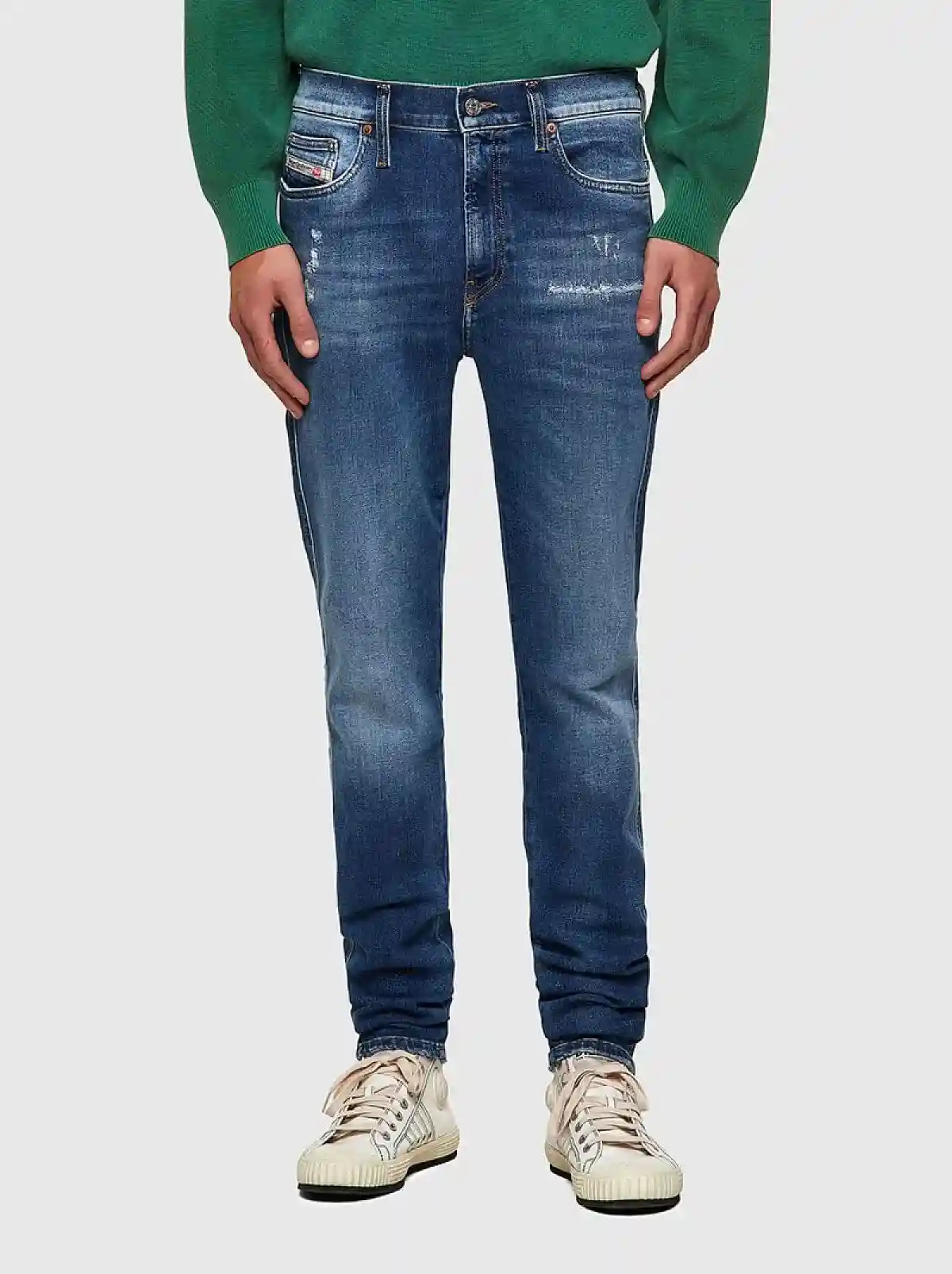 Blue Skinny Jeans-D-Istort