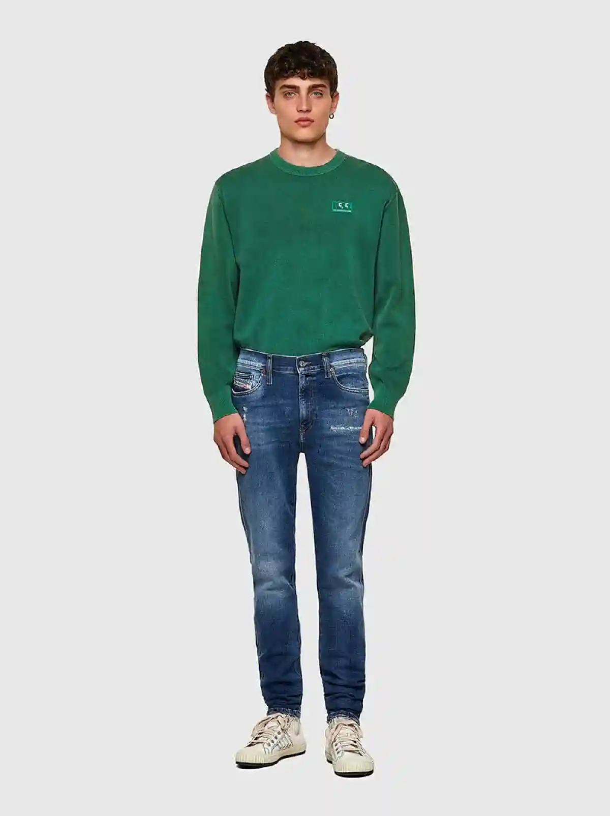 Blue Skinny Jeans-D-Istort