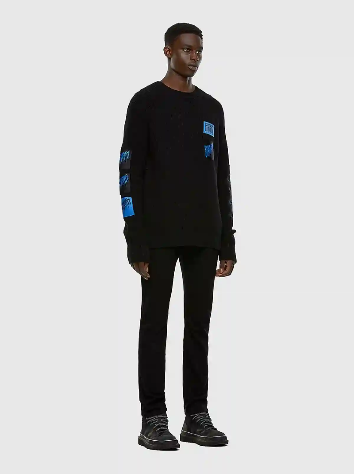 Black Tapered fit Jeans-Buster