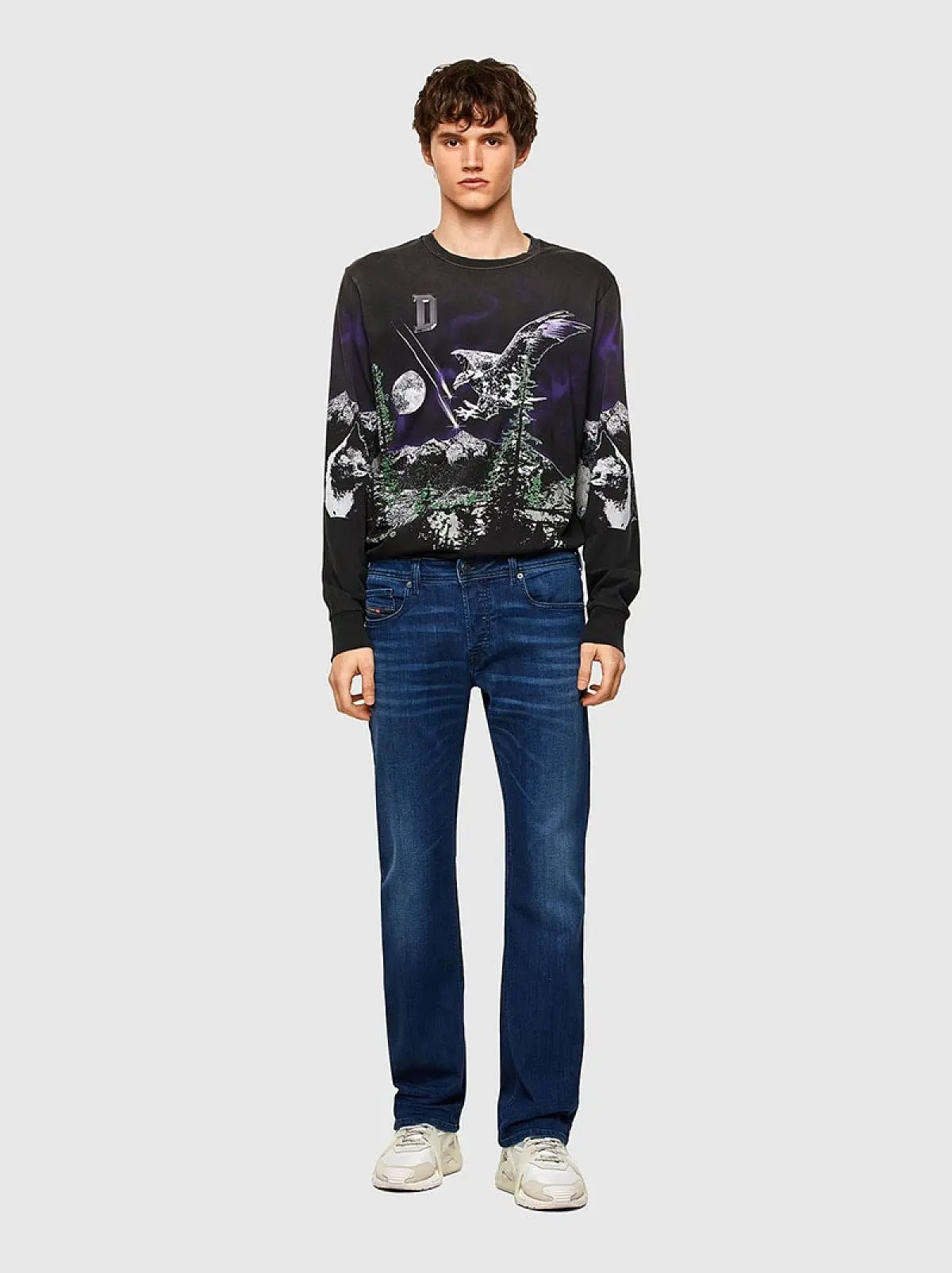 Blue Bootcut Jeans-Zatiny