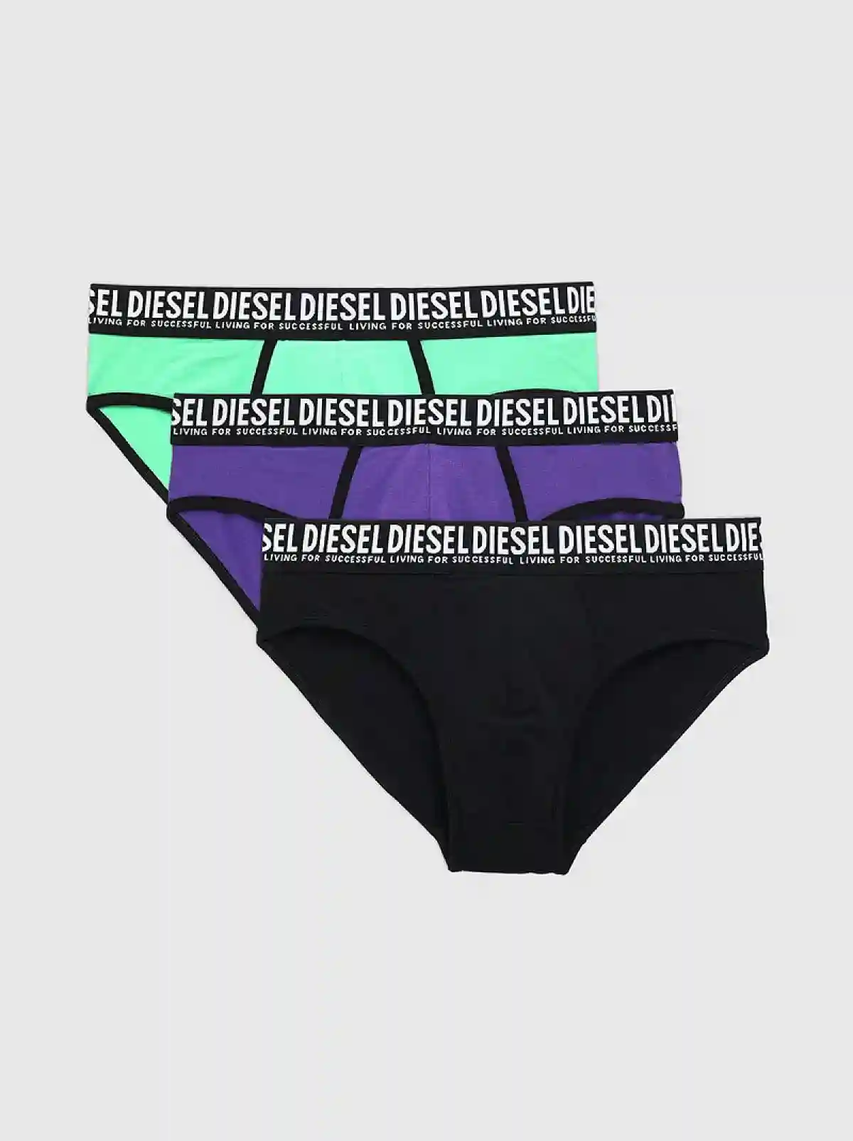 Purple For Successful Living briefs three-pack