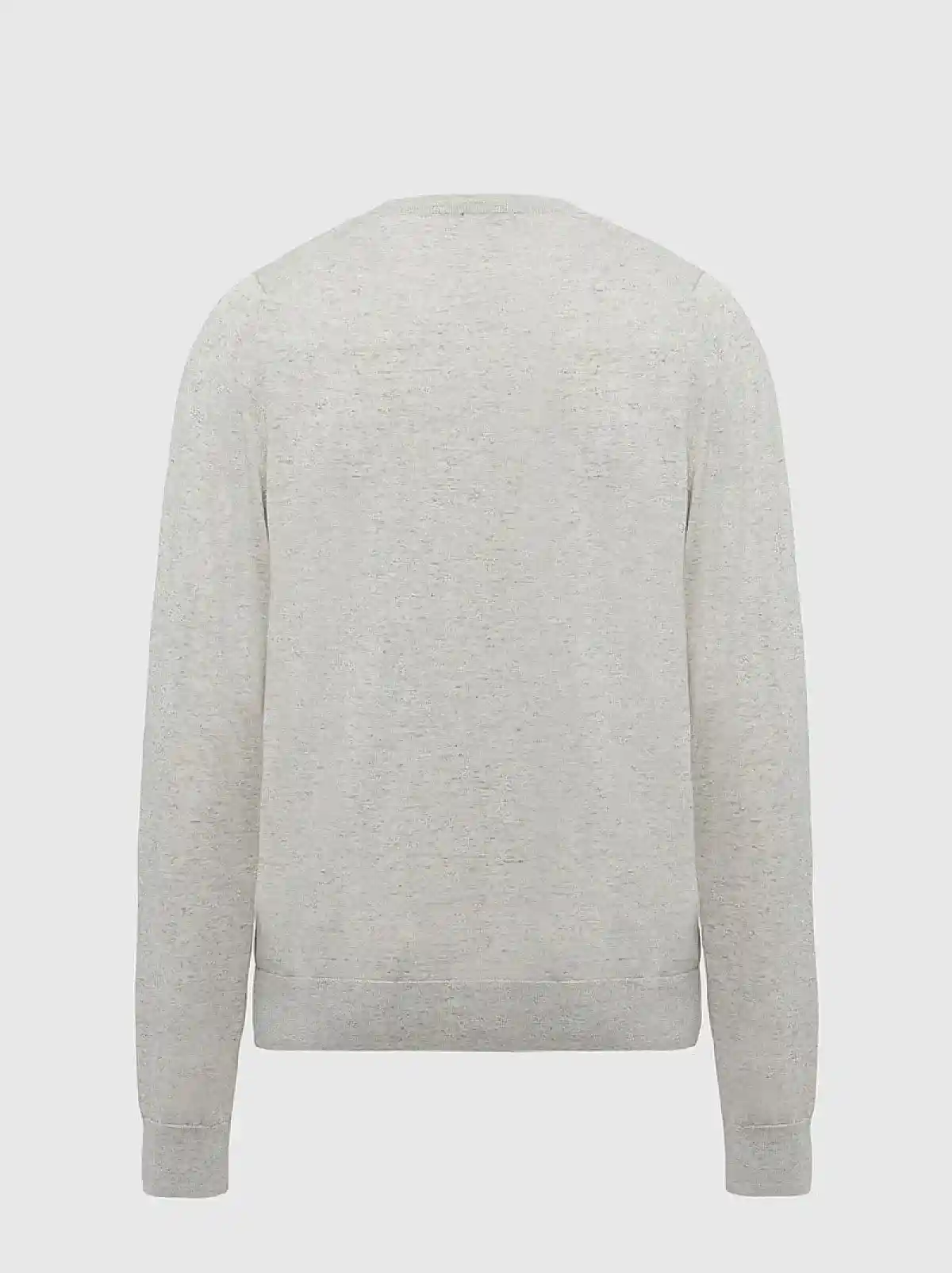 Grey Pullover in melange knit