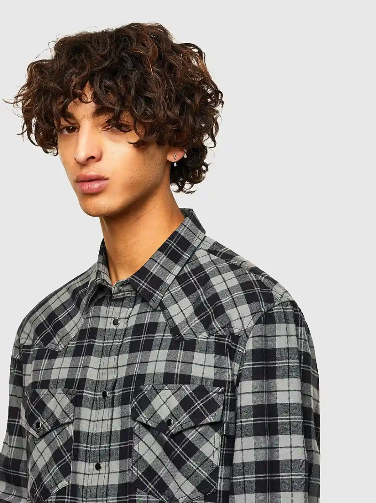Multicolor Green Label flannel Western shirt