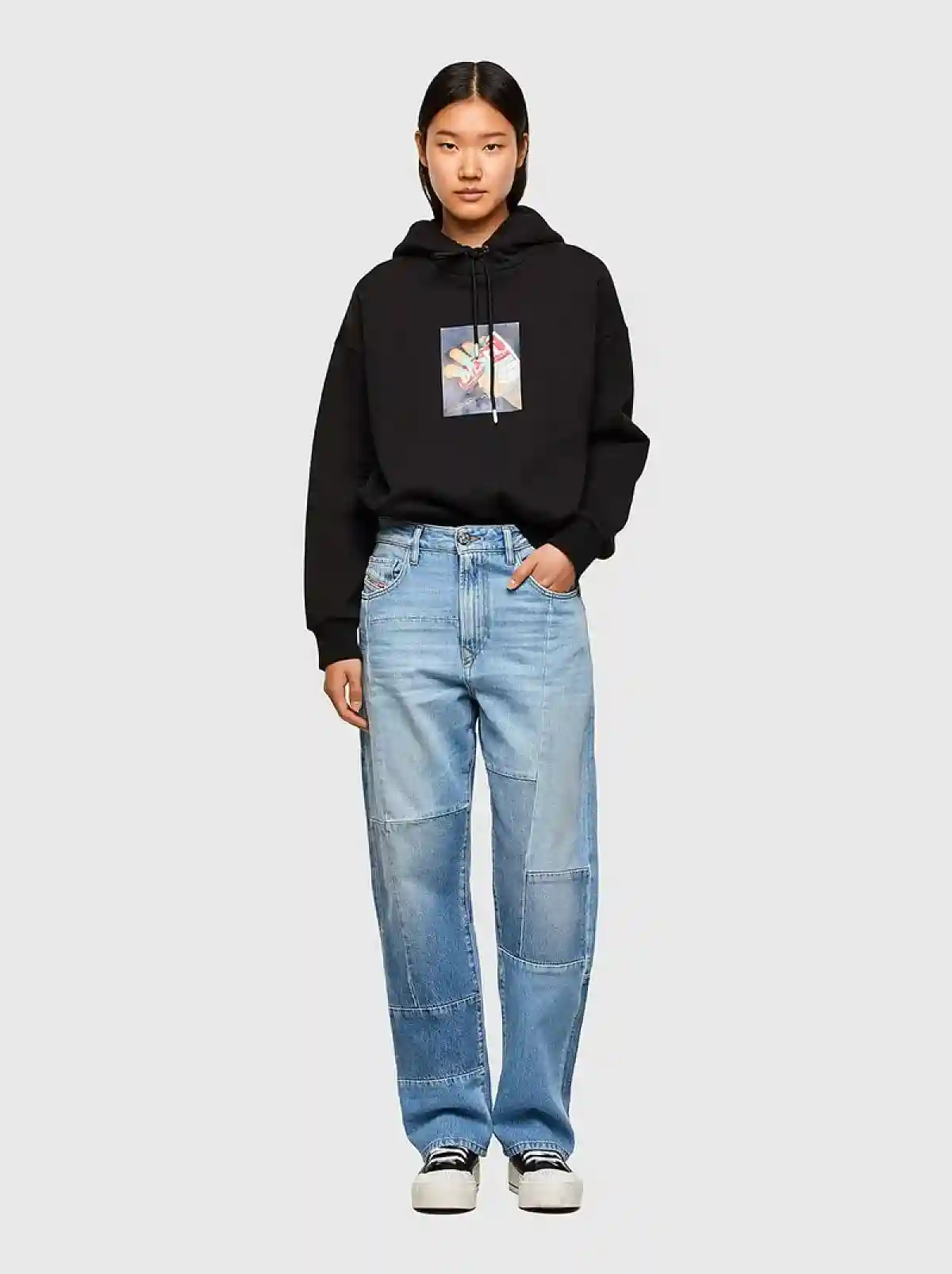Blue Straight Jeans-D-Reggy