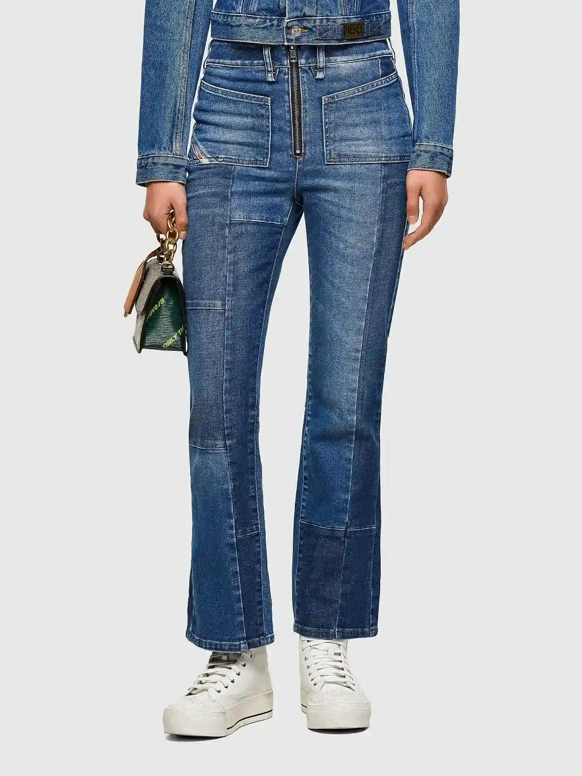 Blue Bootcut and Flare Jeans-D-Earlie
