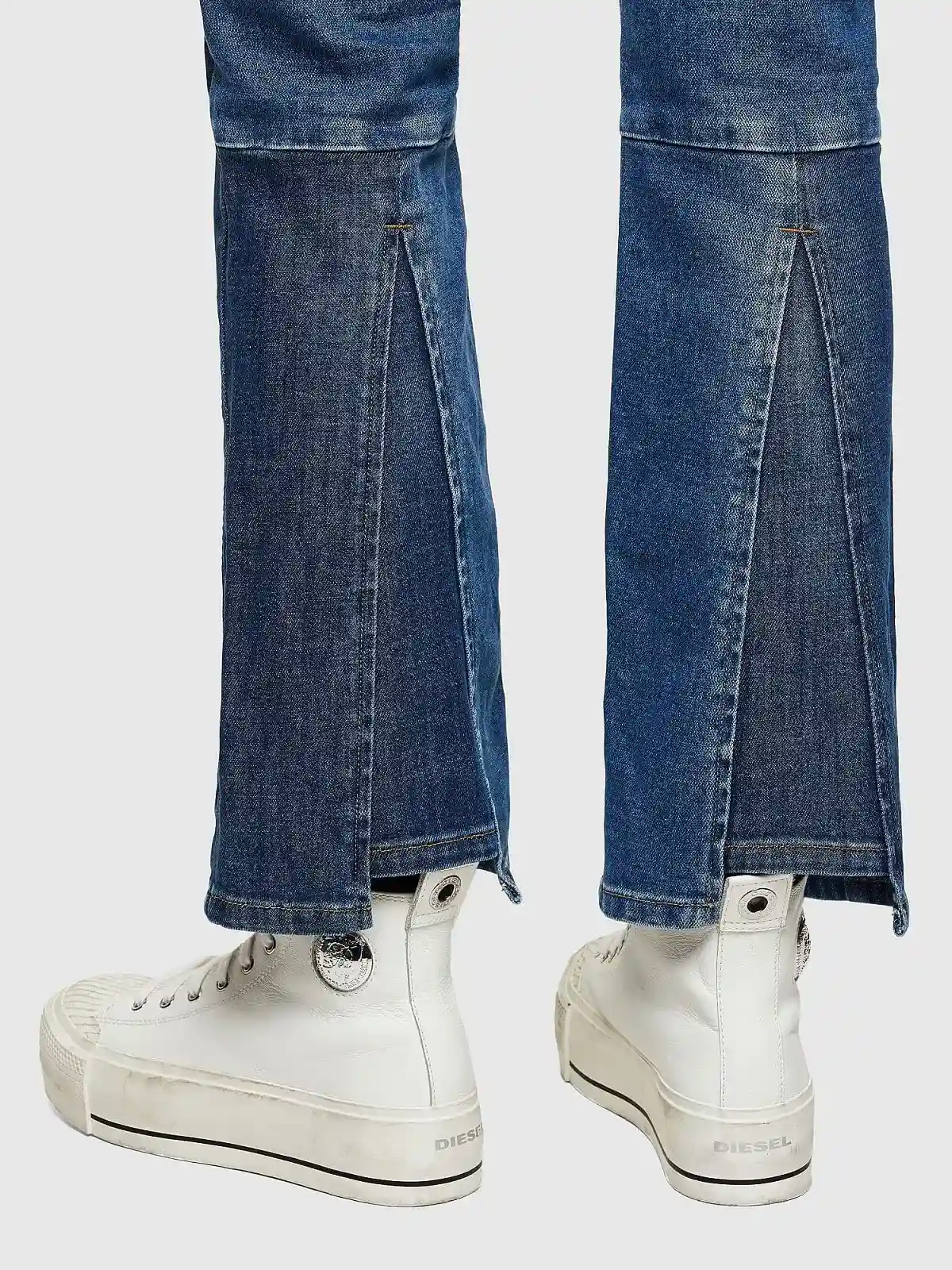 Blue Bootcut and Flare Jeans-D-Earlie