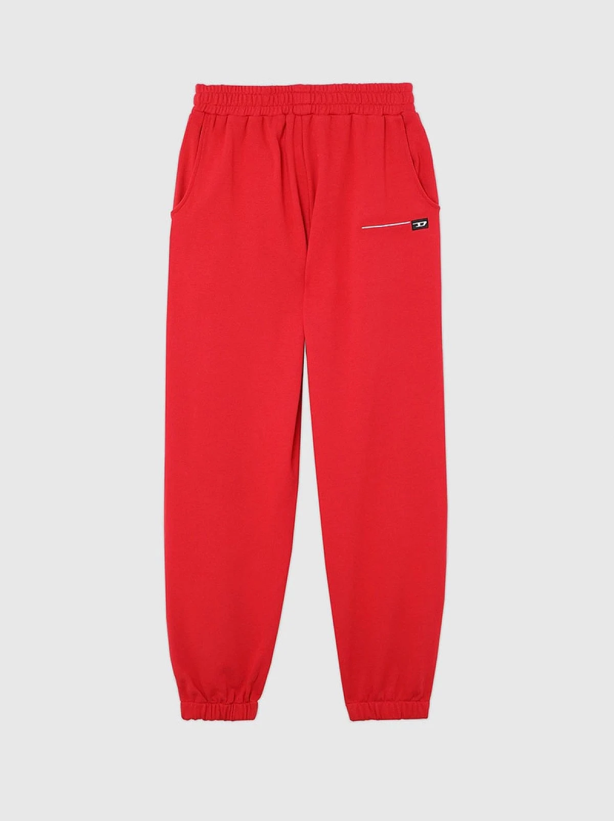 Red High-waisted sweatpants with D logo