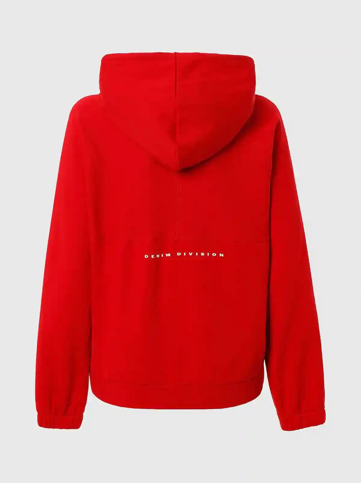 Red Zip-up hoodie with Denim Division patch