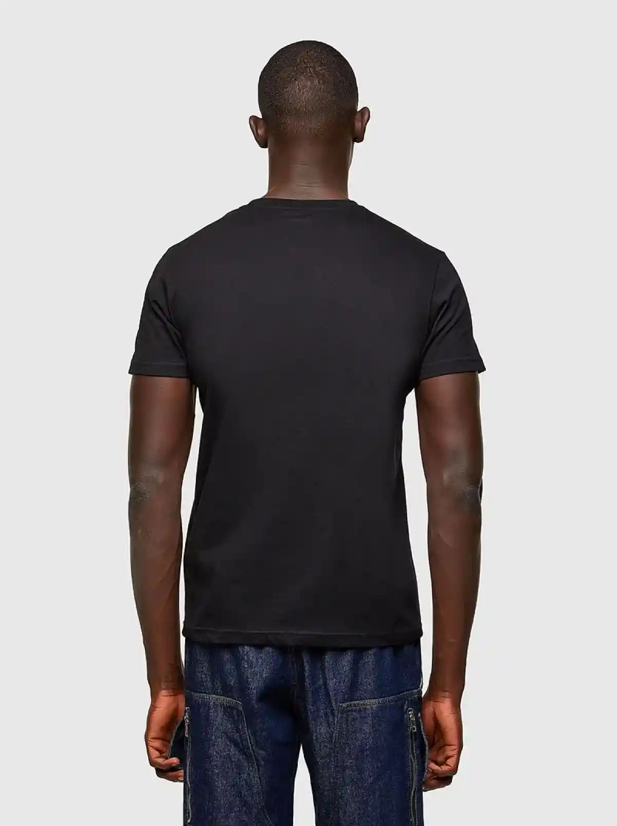 Black Green Label T-shirt with logo print