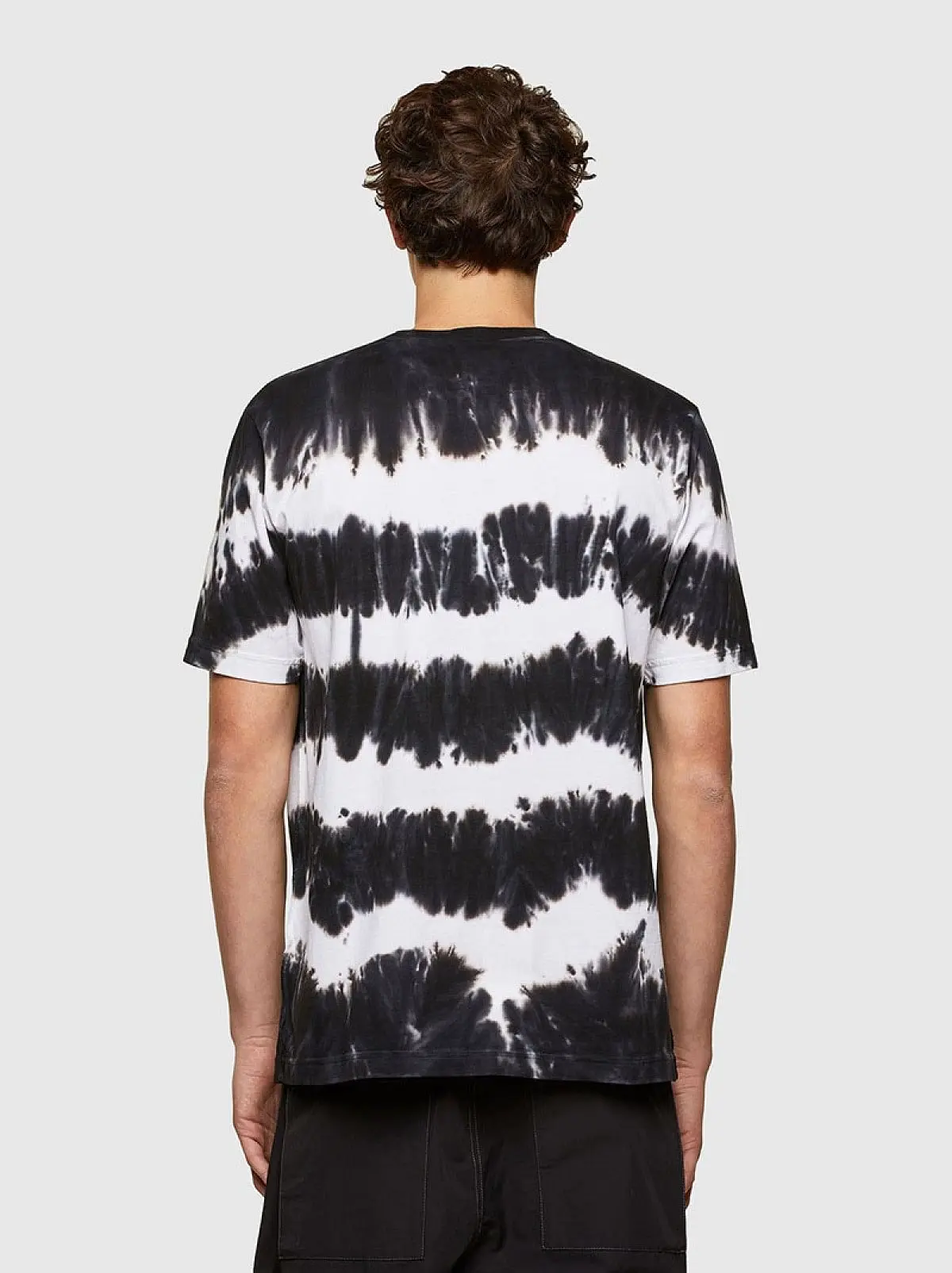 Multicolor Tie-dye T-shirt with reflective print