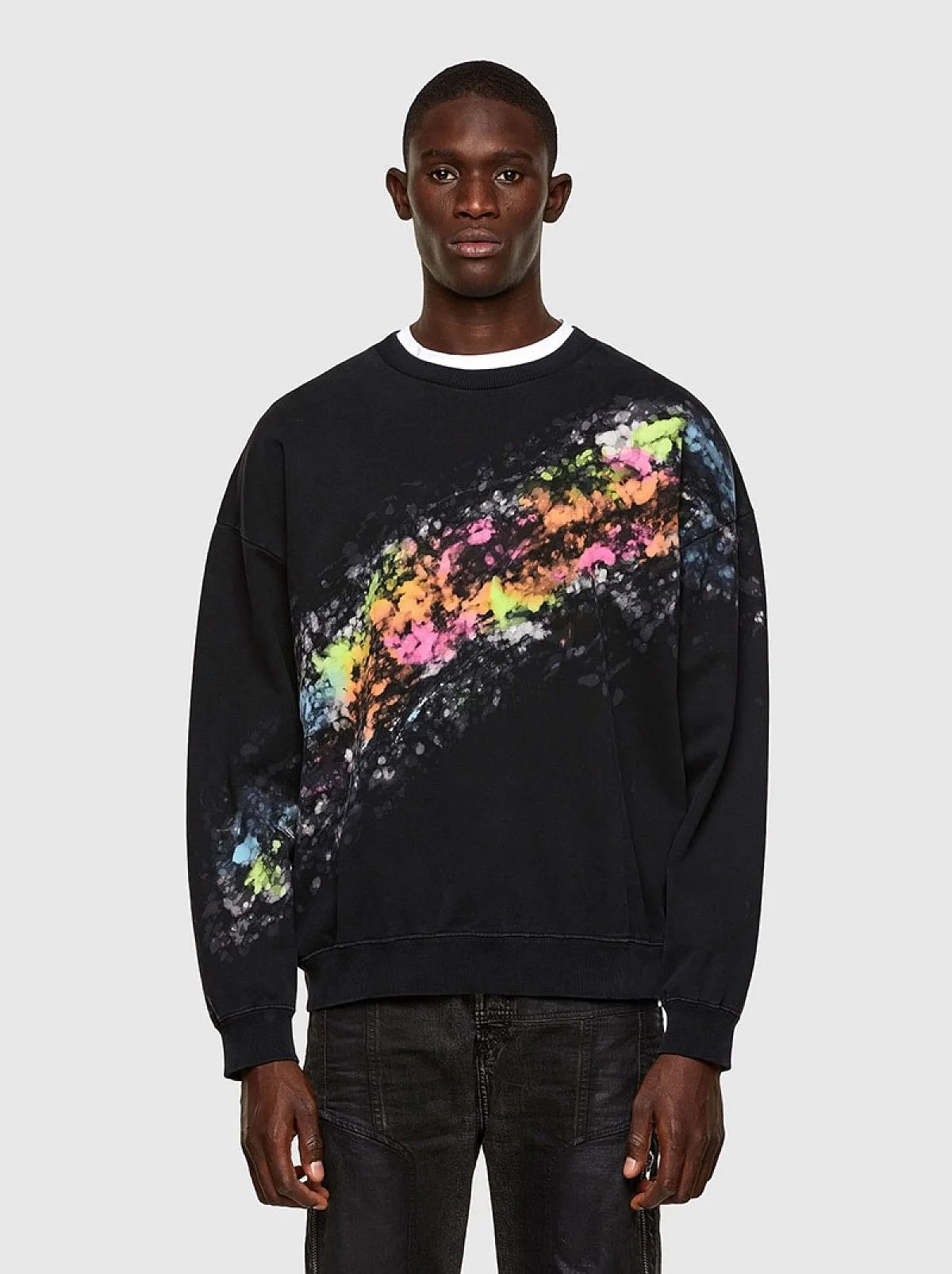 Black Sweatshirt with splashed effect
