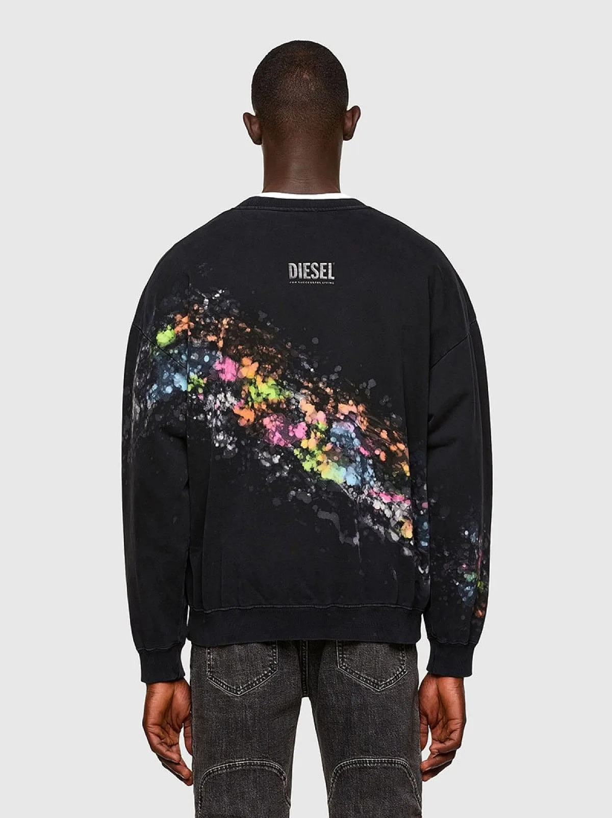 Black Sweatshirt with splashed effect