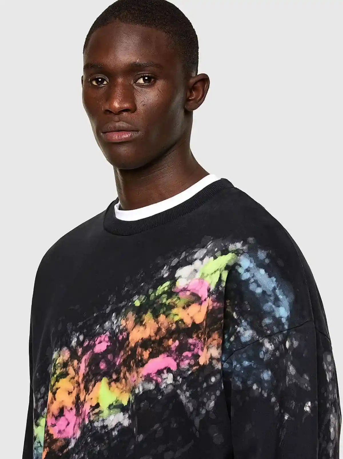 Black Sweatshirt with splashed effect