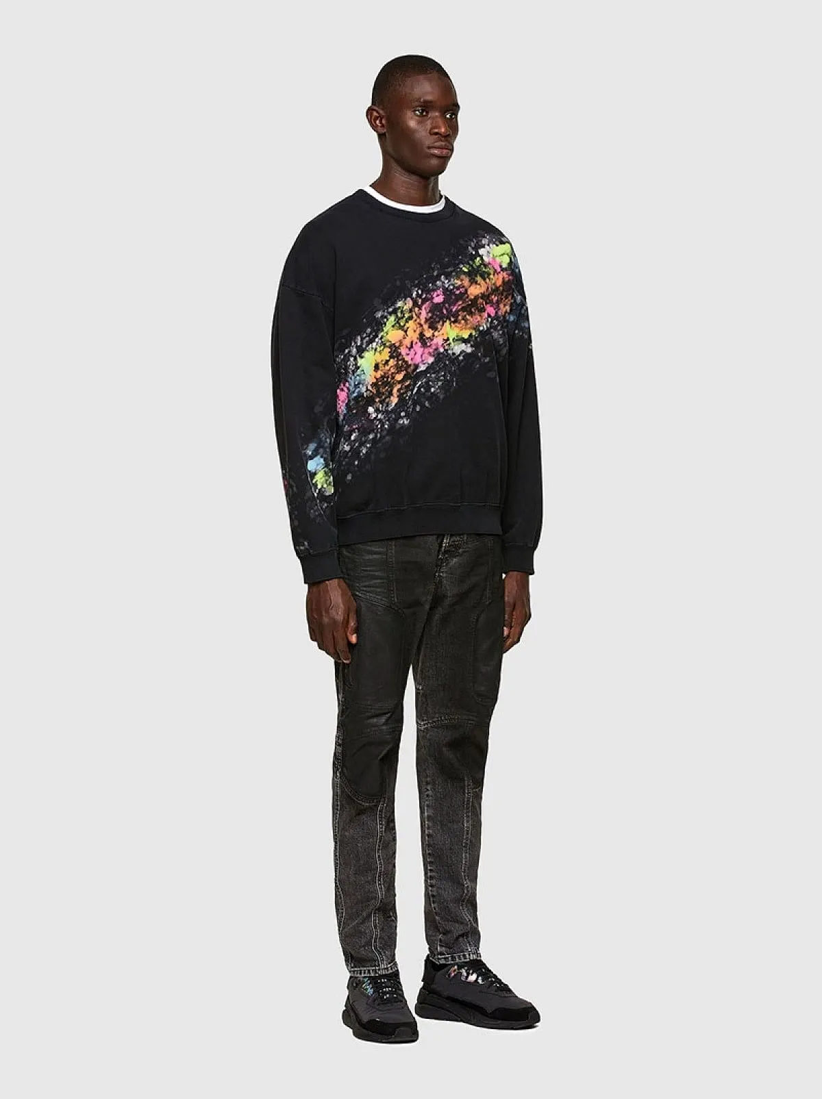 Black Sweatshirt with splashed effect