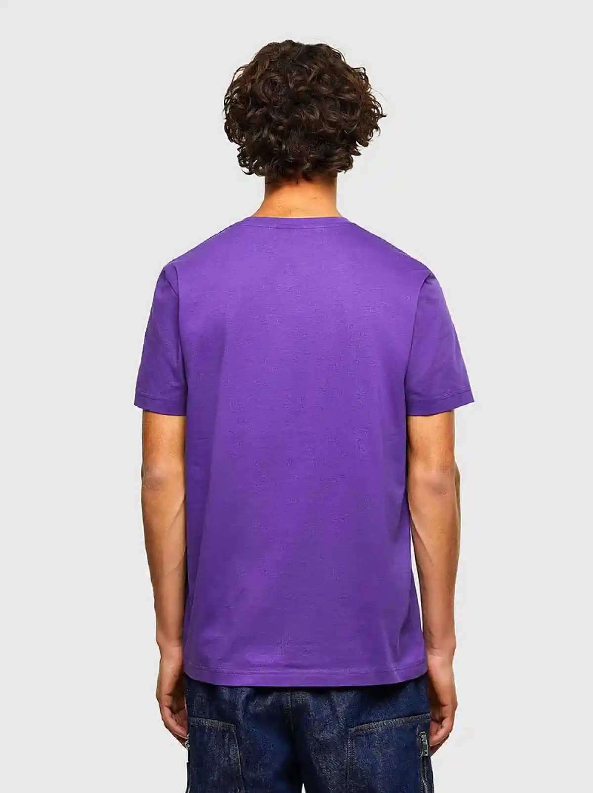 Purple T-shirt with Diesel Industry logo print