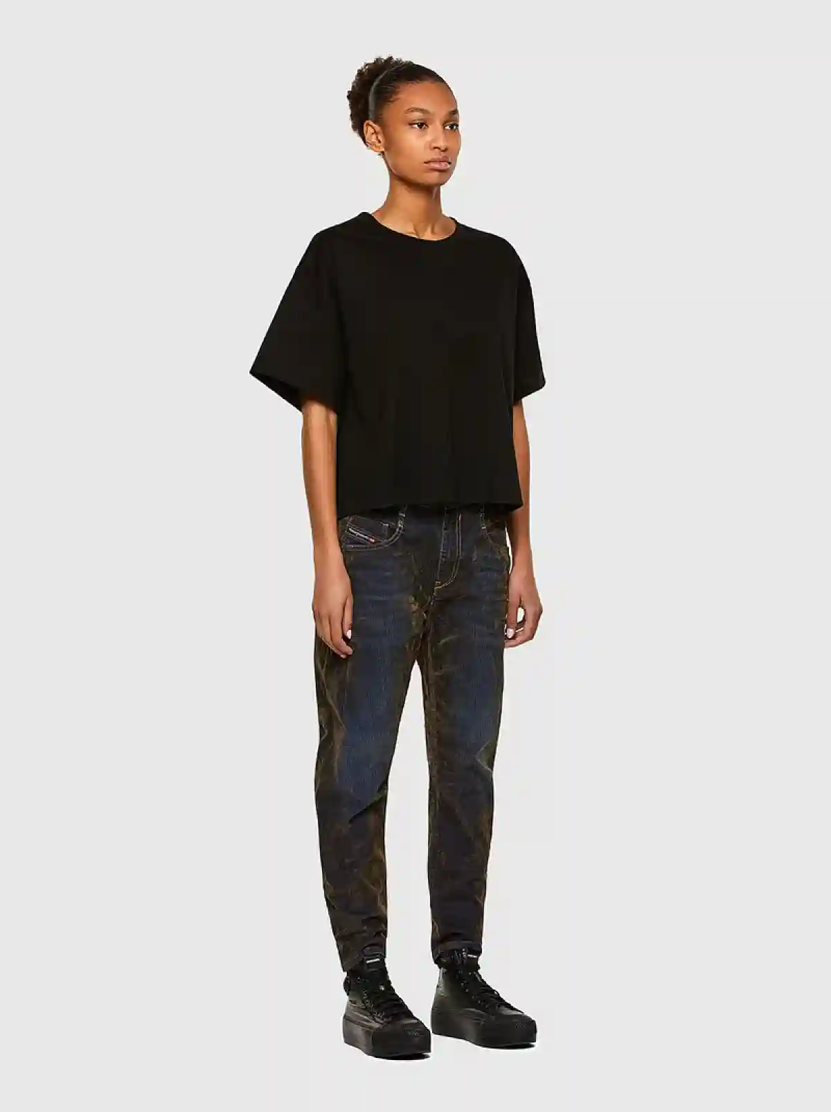 Black Boyfriend Jeans-Fayza