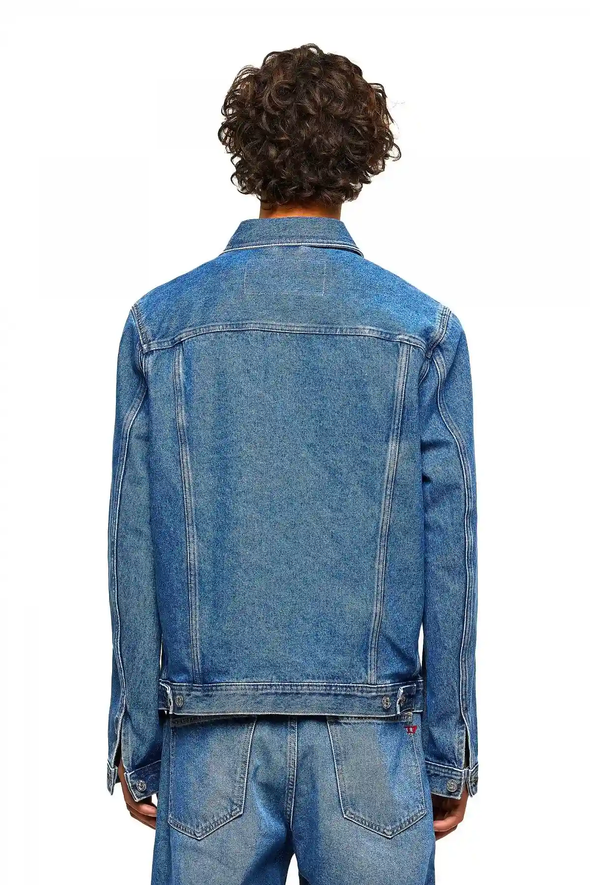 Blue Trucker jacket in stone-washed denim