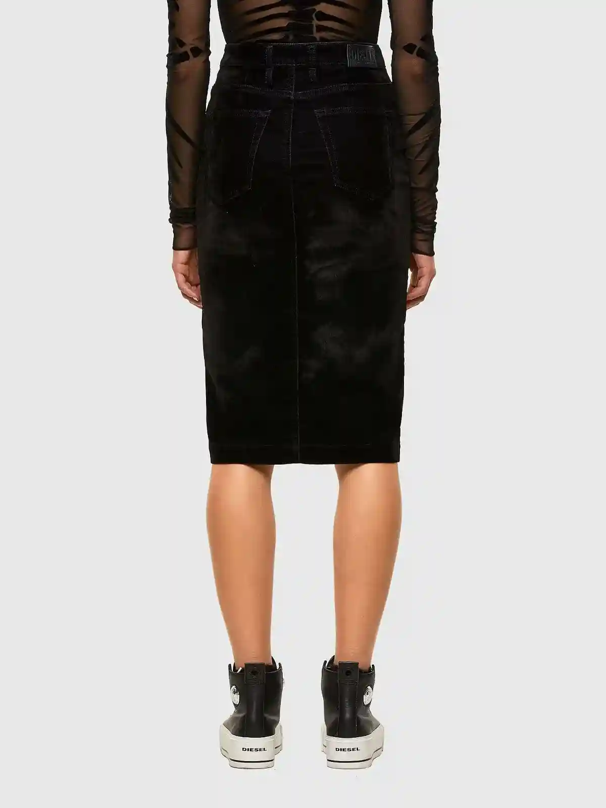 Black Pencil skirt in velvet JoggJeans