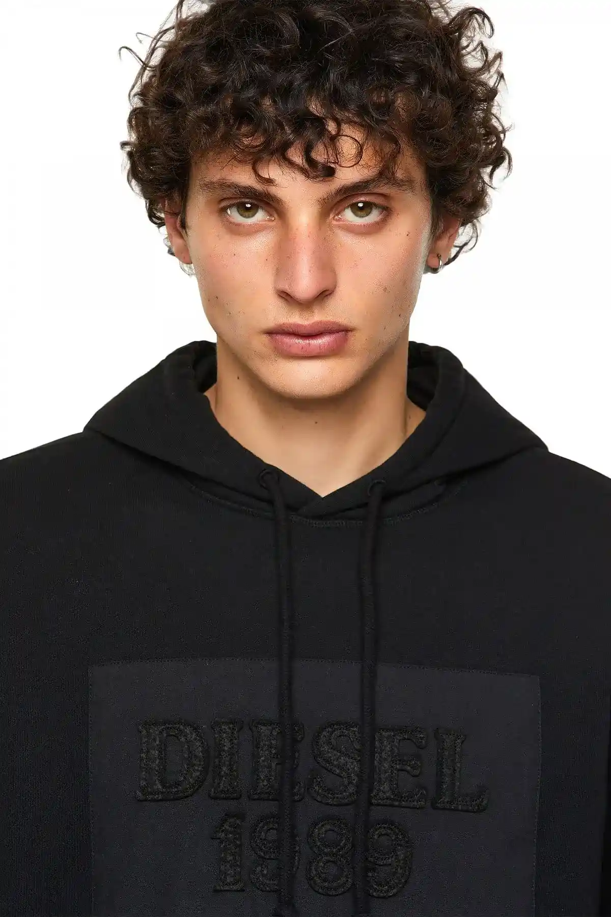 Black DieselXDiesel hoodie with logo patch
