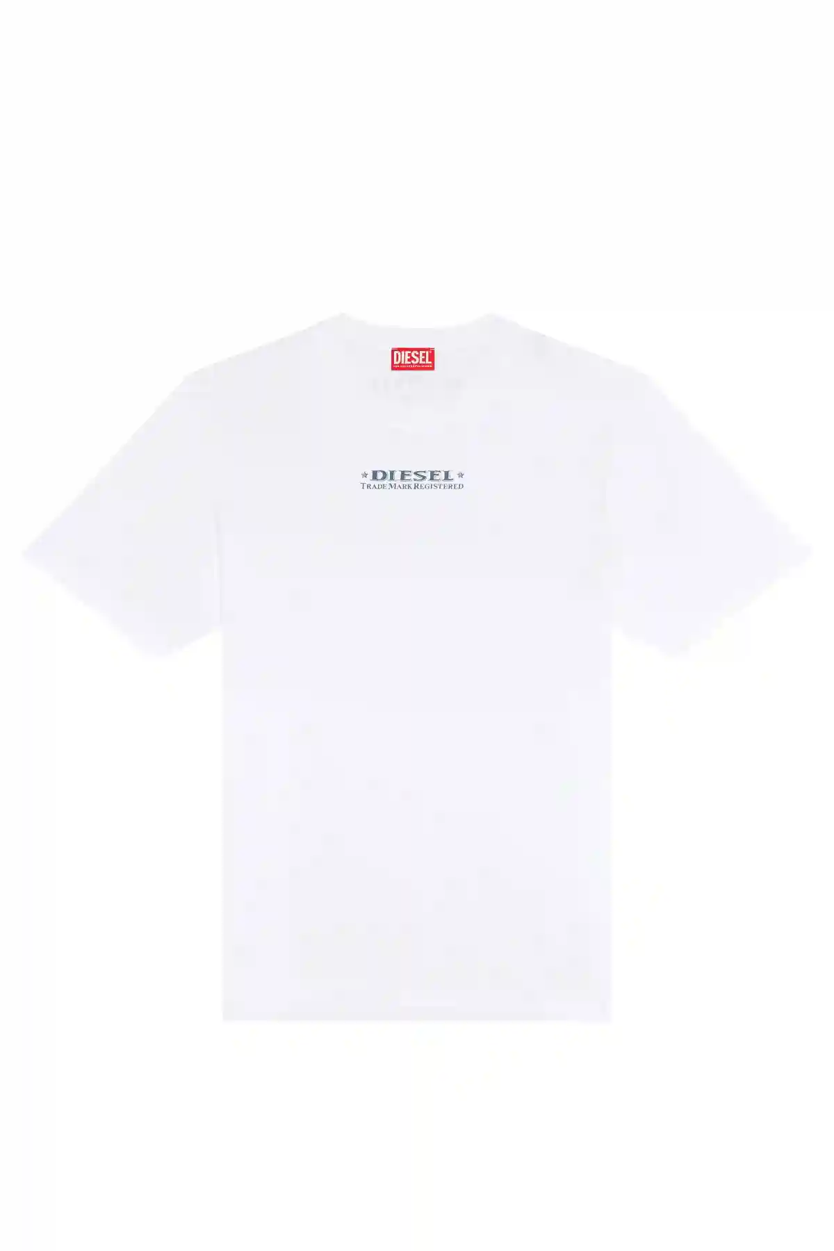 White T-shirt with Trademark Registered prints