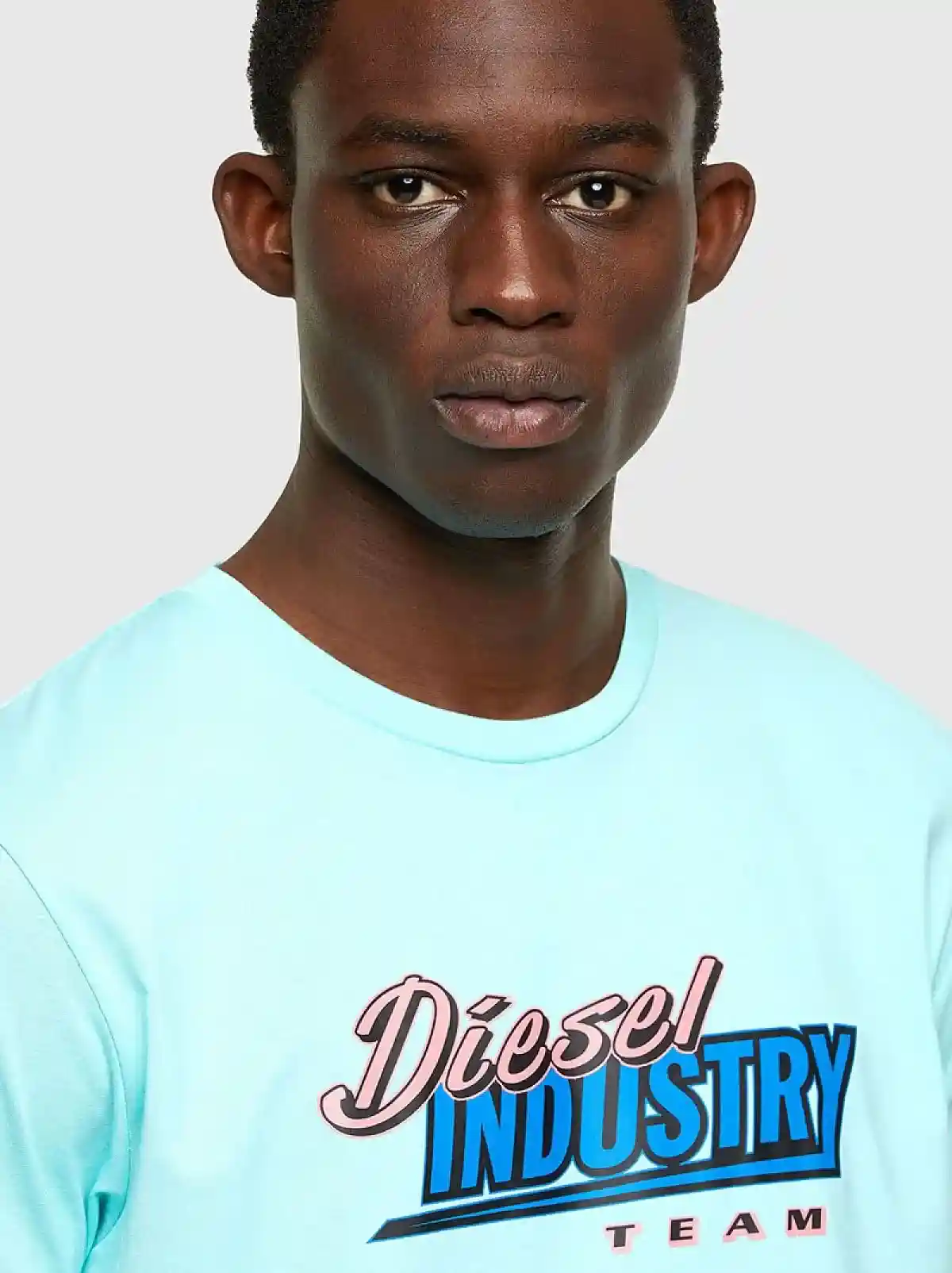 Blue T-shirt with Diesel Industry Team print
