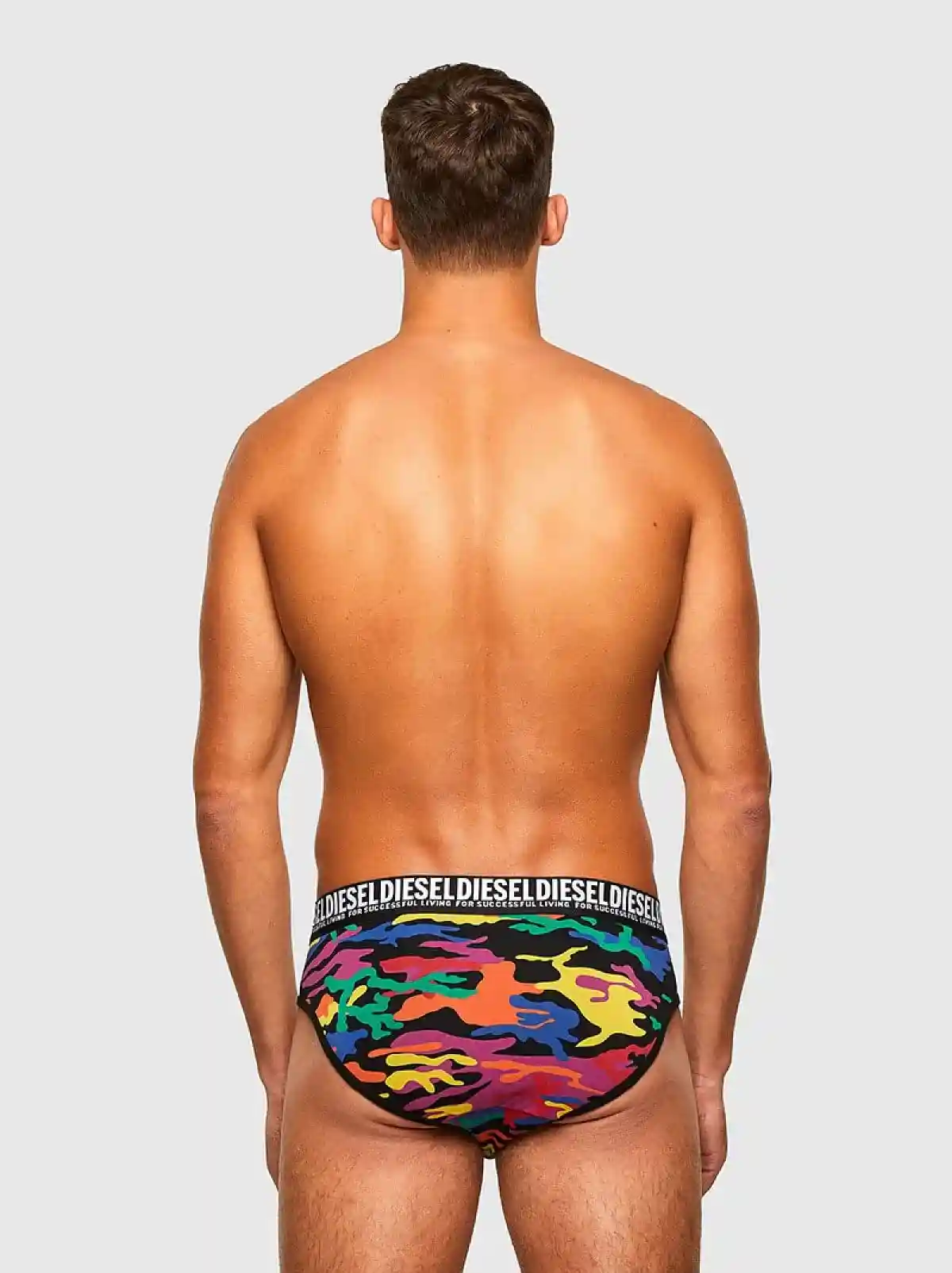 Multicolor Pride brief three-pack