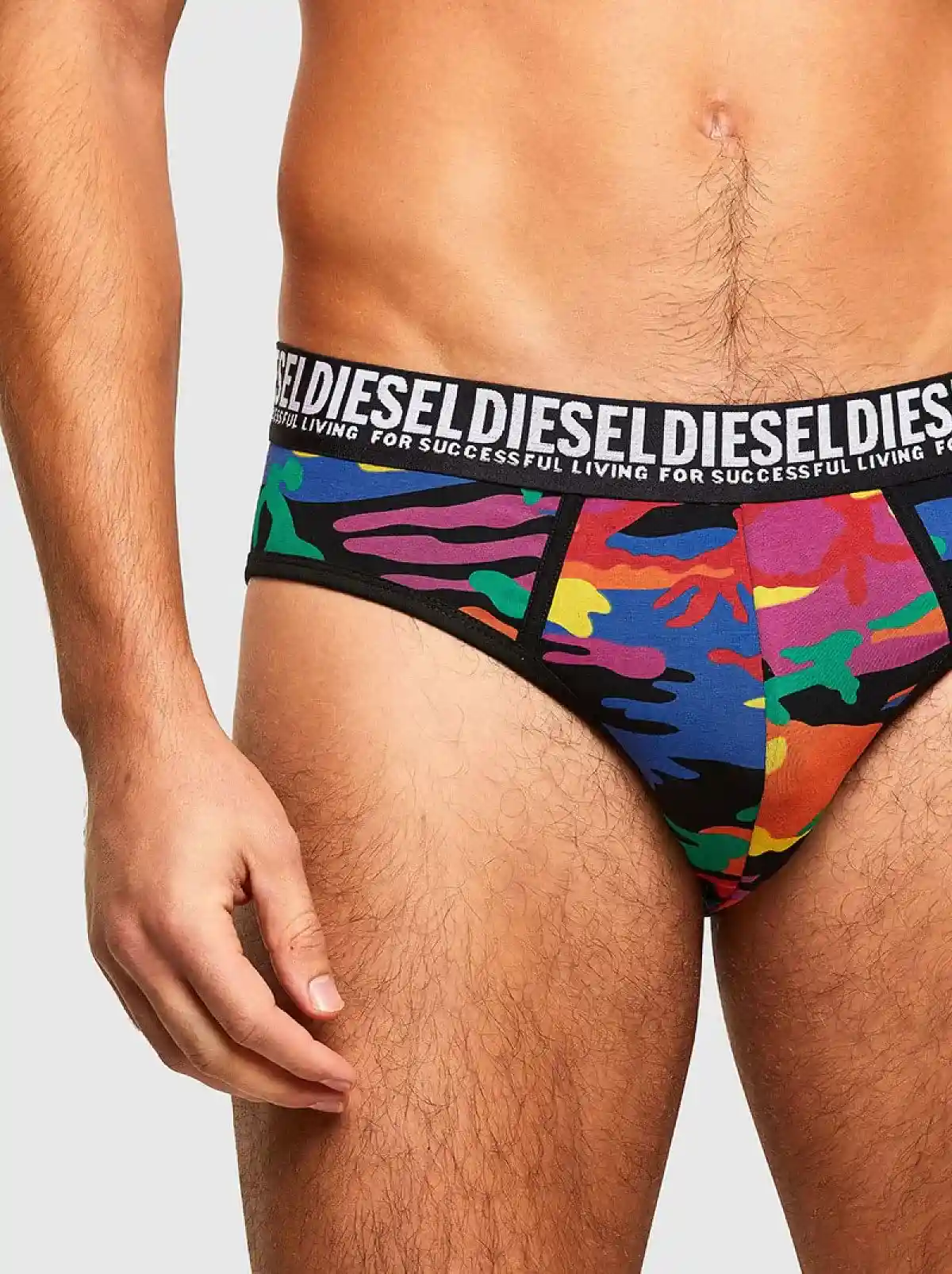 Multicolor Pride brief three-pack