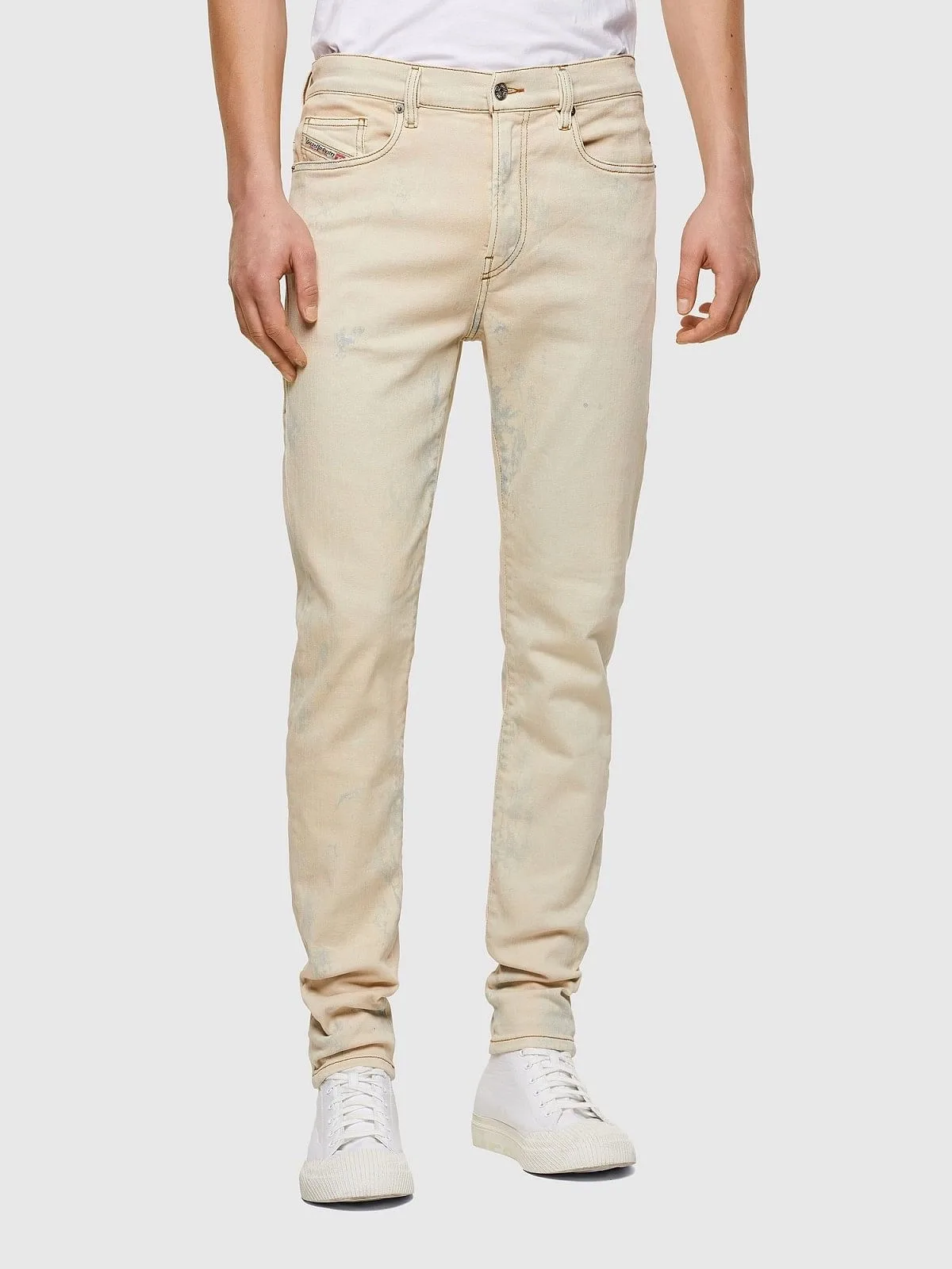 Beige Skinny Jeans-D-Amny