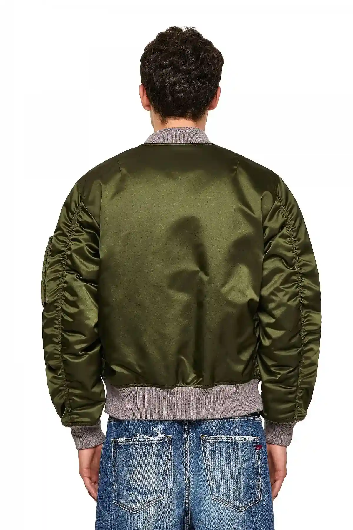 Green and Yellow Reversible bomber jacket