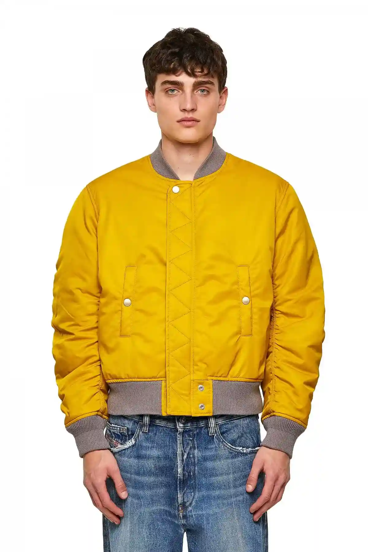 Green and Yellow Reversible bomber jacket
