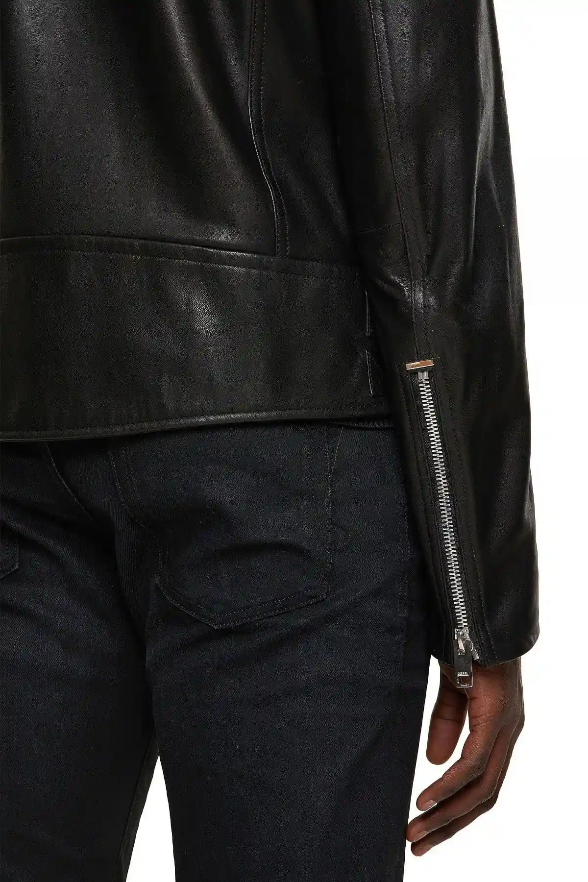 Black Leather biker jacket