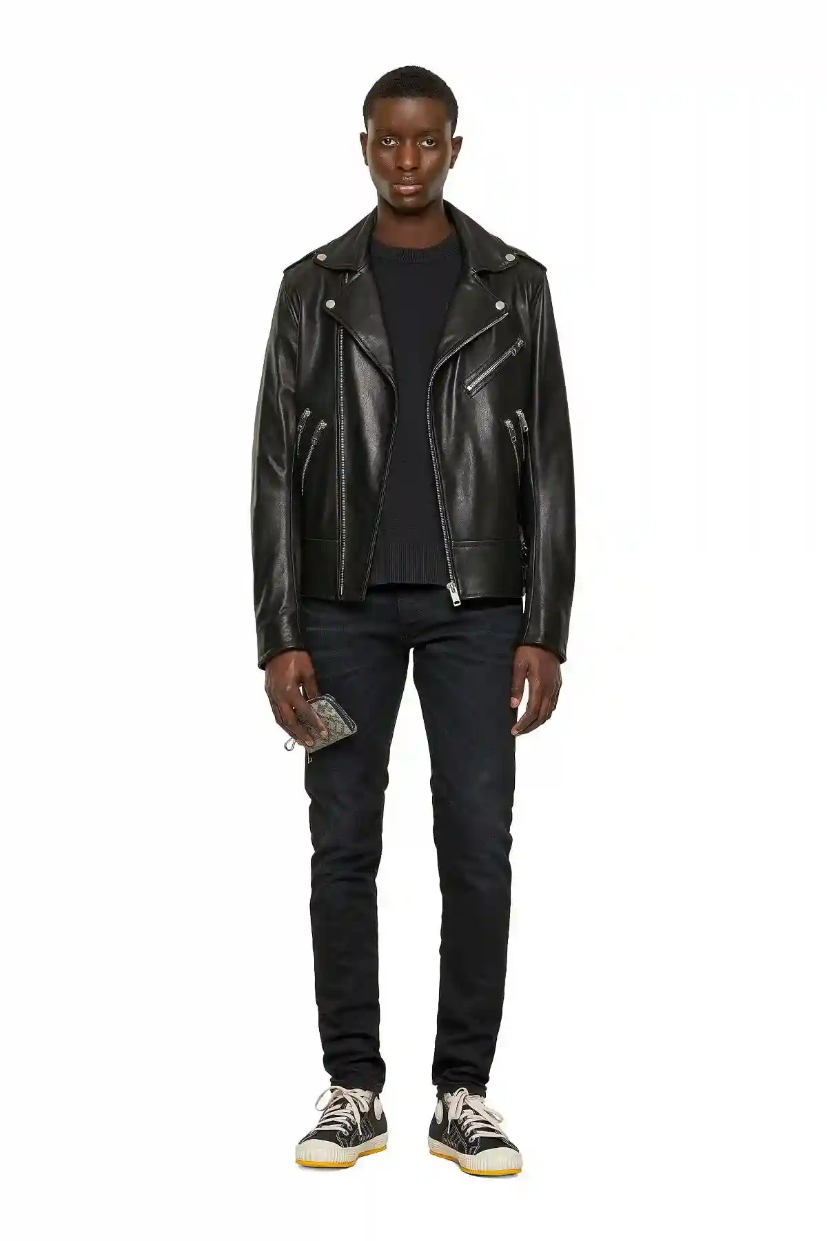 Black Leather biker jacket