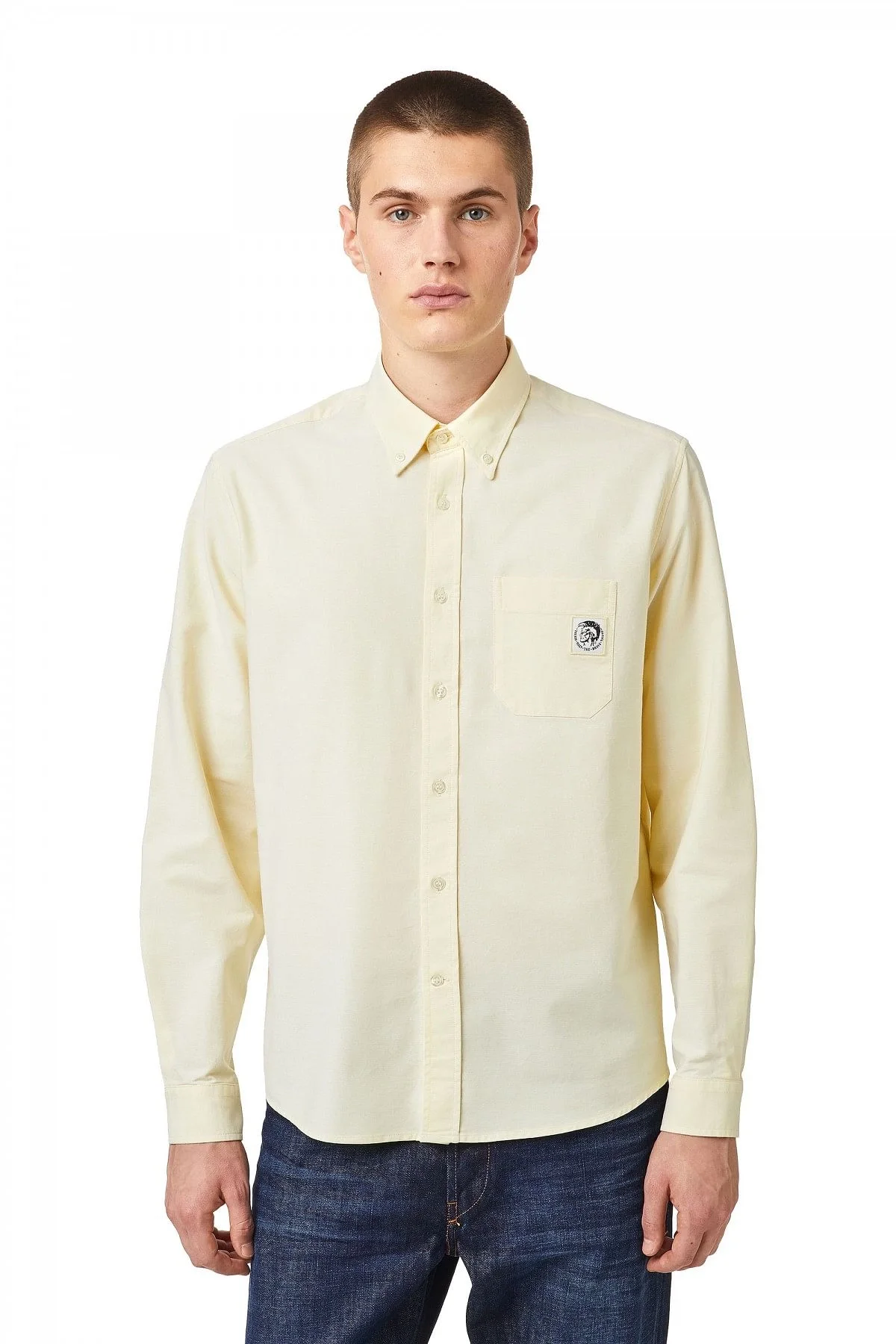 Yellow Shirt in cotton Oxford