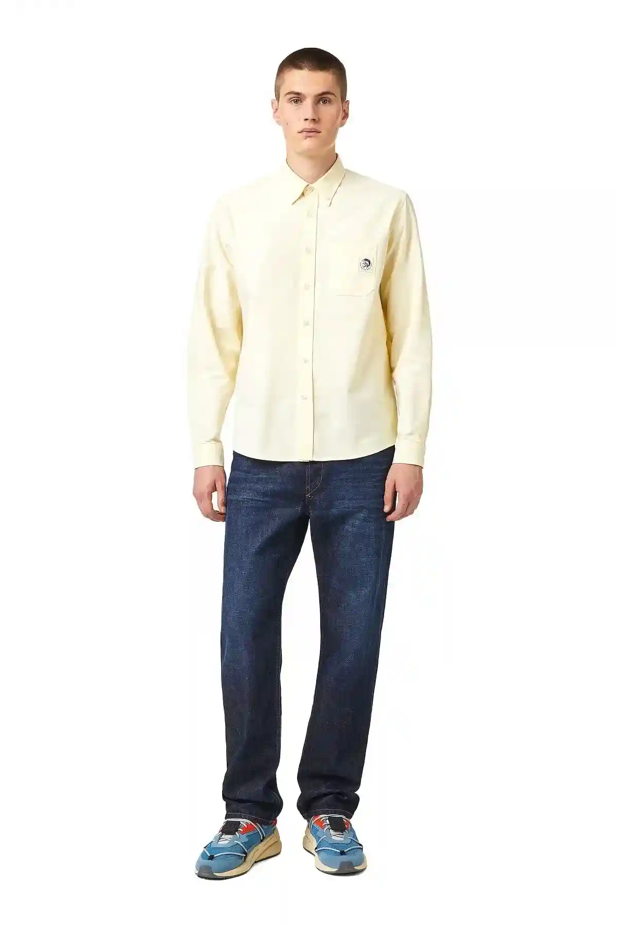 Yellow Shirt in cotton Oxford