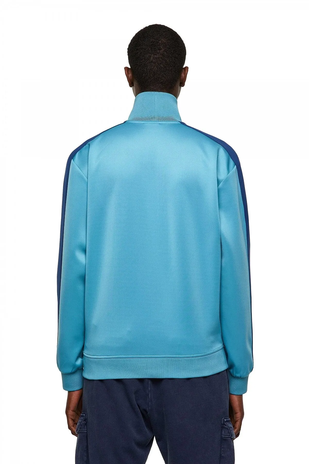 Blue Green Label track jacket in light scuba