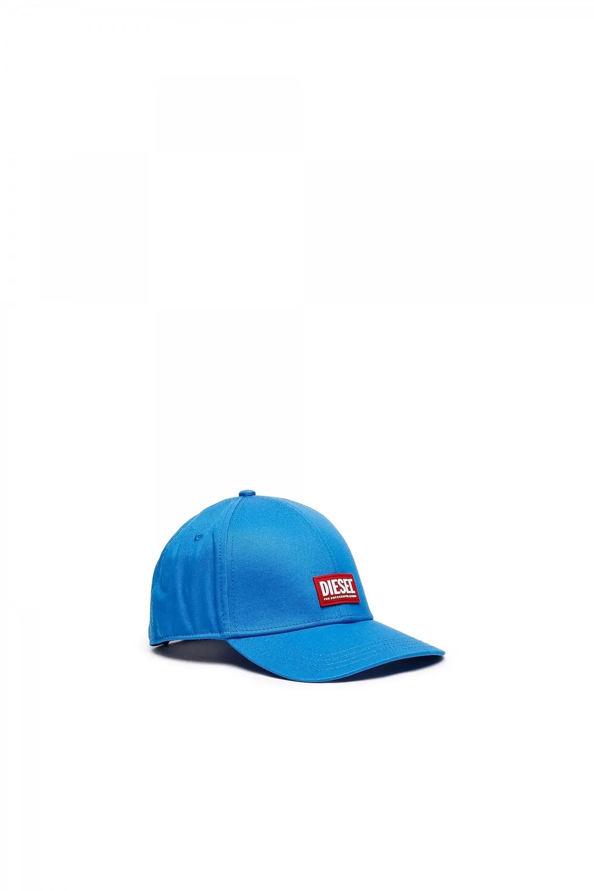 Blue Baseball cap with rubber logo patch
