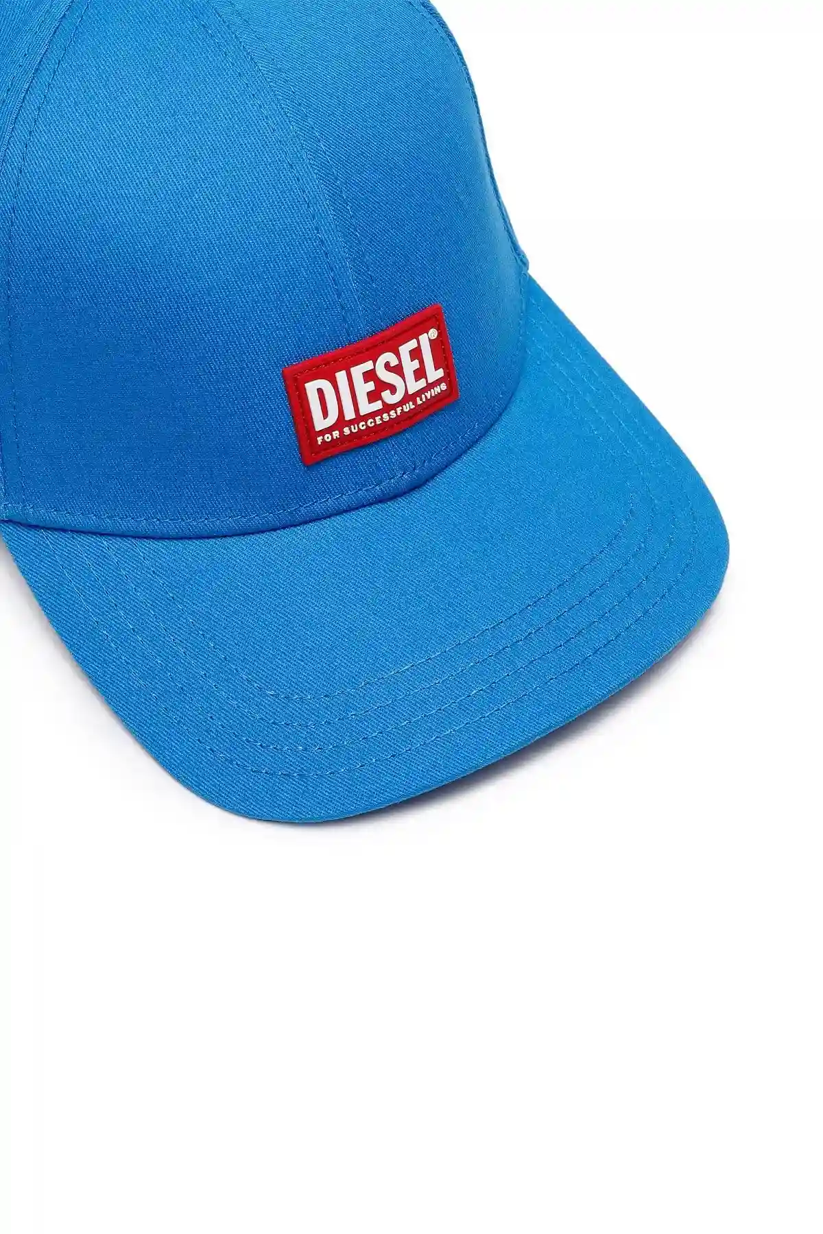 Blue Baseball cap with rubber logo patch