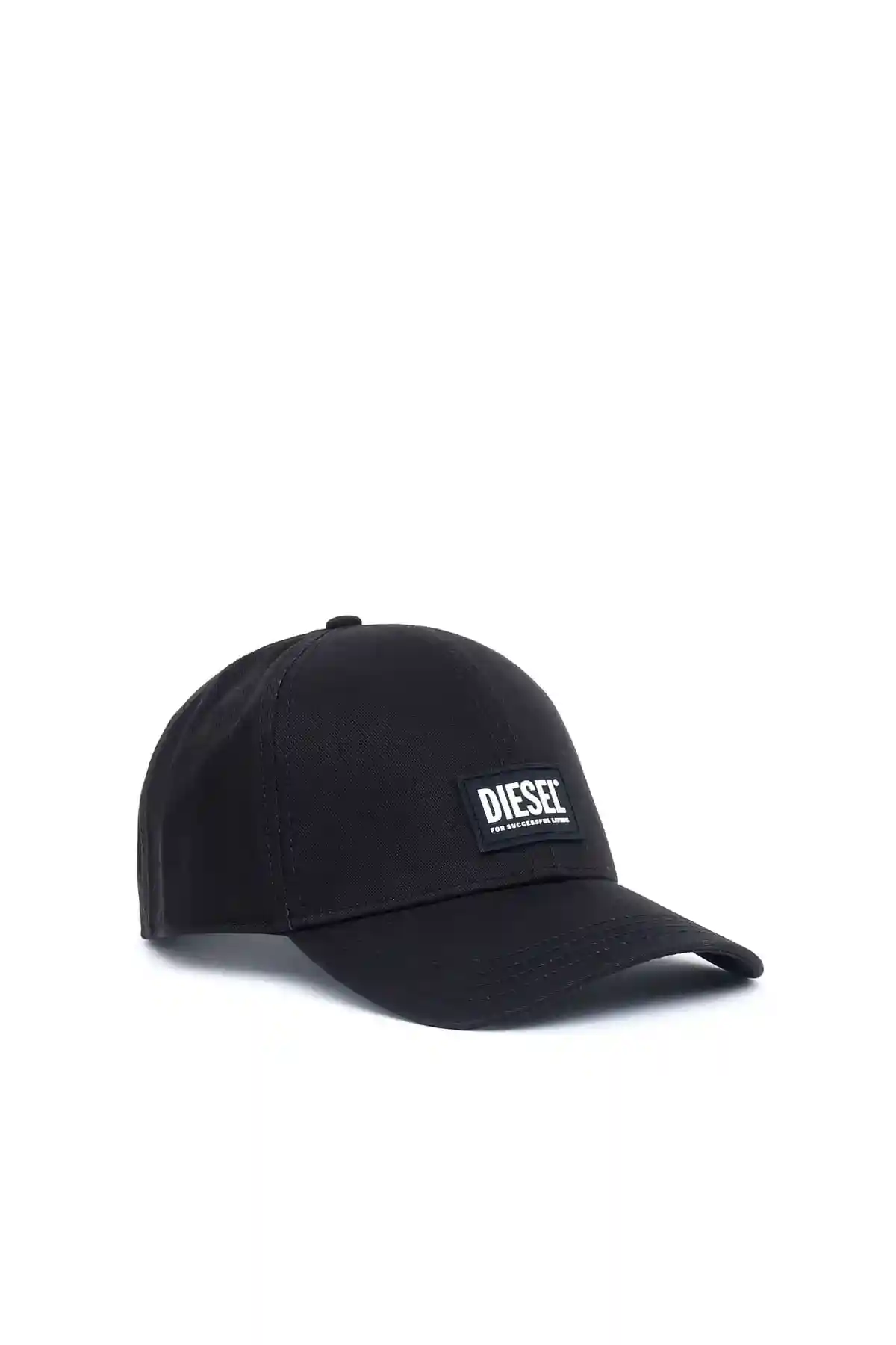 Black Baseball cap with rubber logo patch