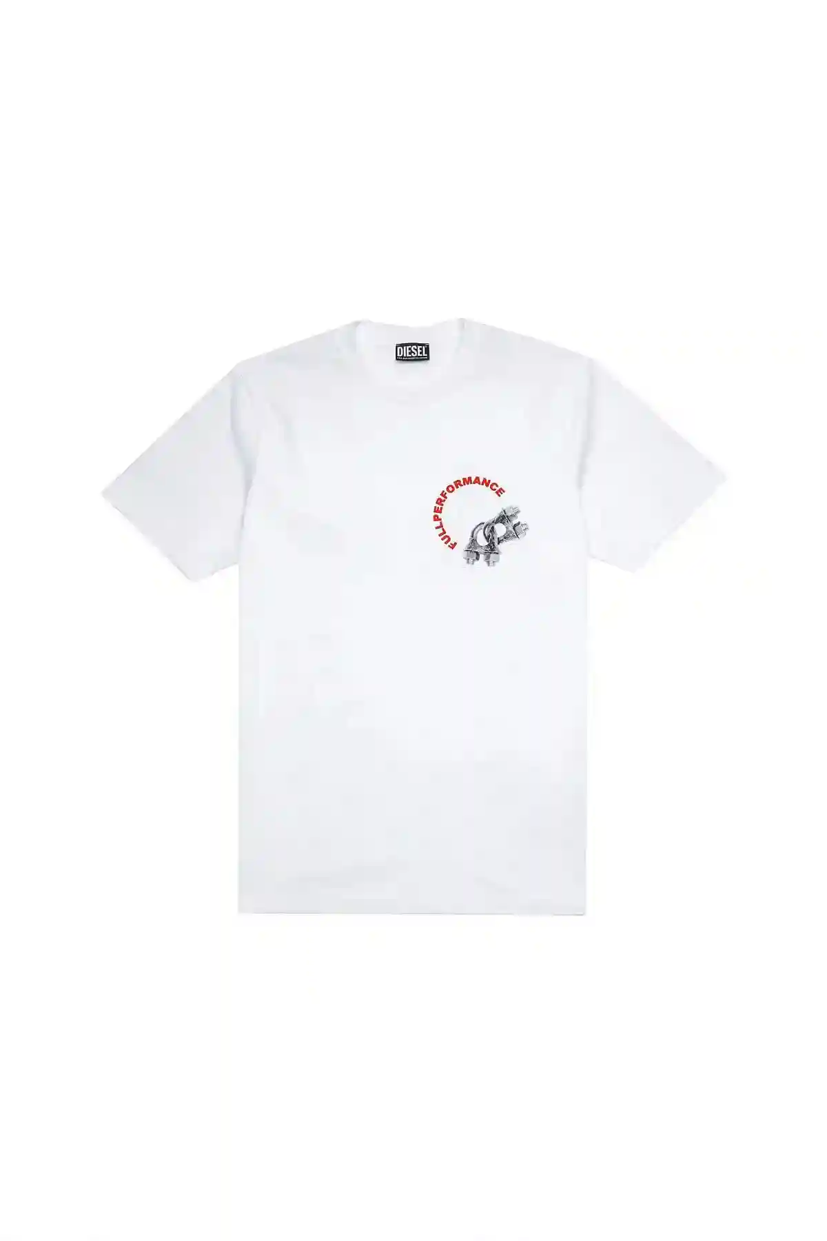 White Green Label T-shirt with printed patch