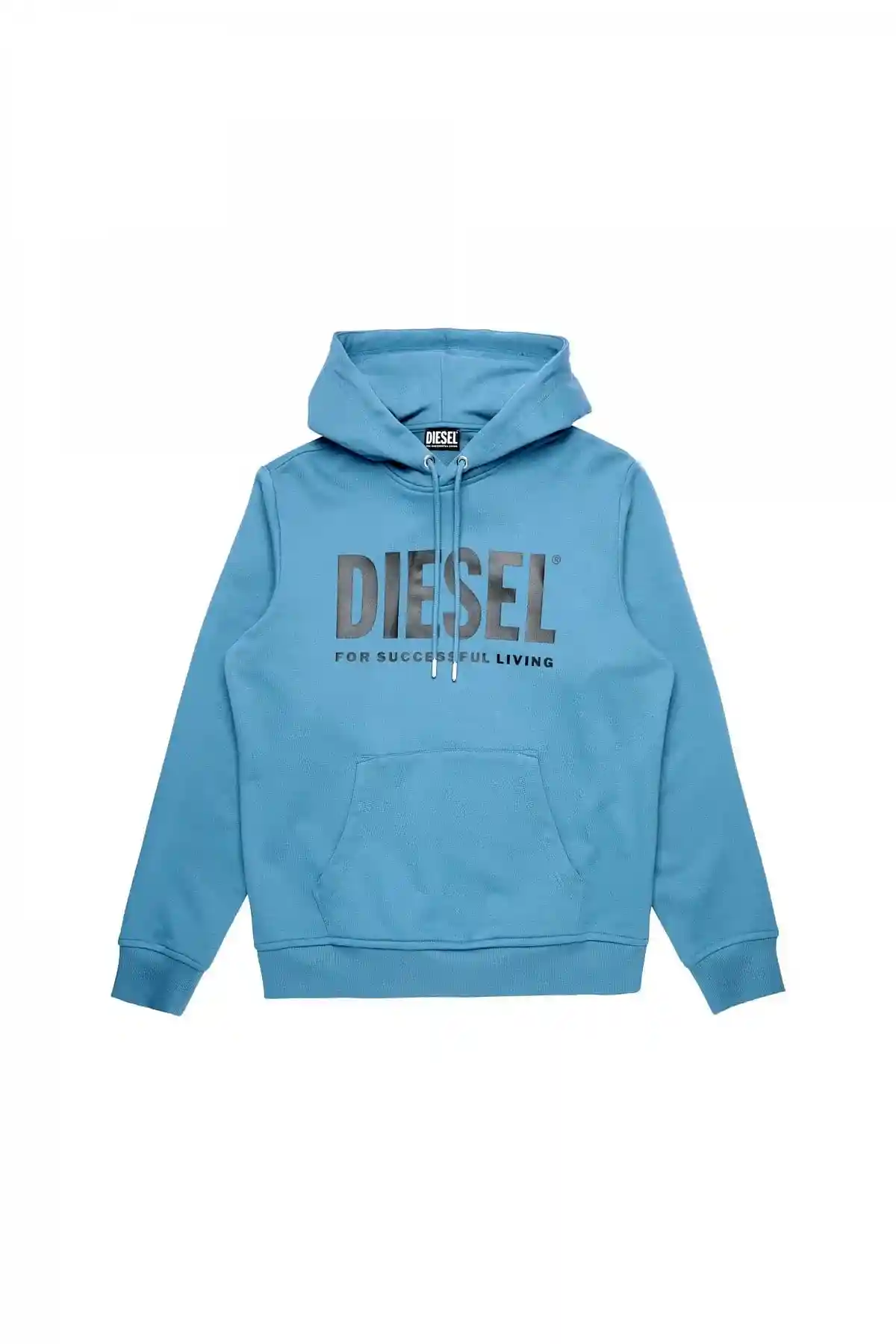 Blue Hoodie with logo print