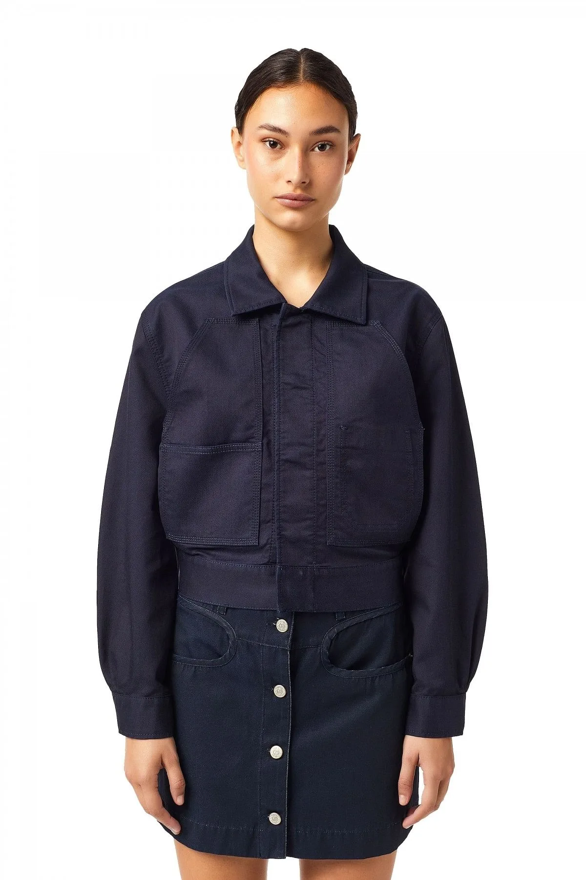 Blue Cropped jacket in JoggJeans