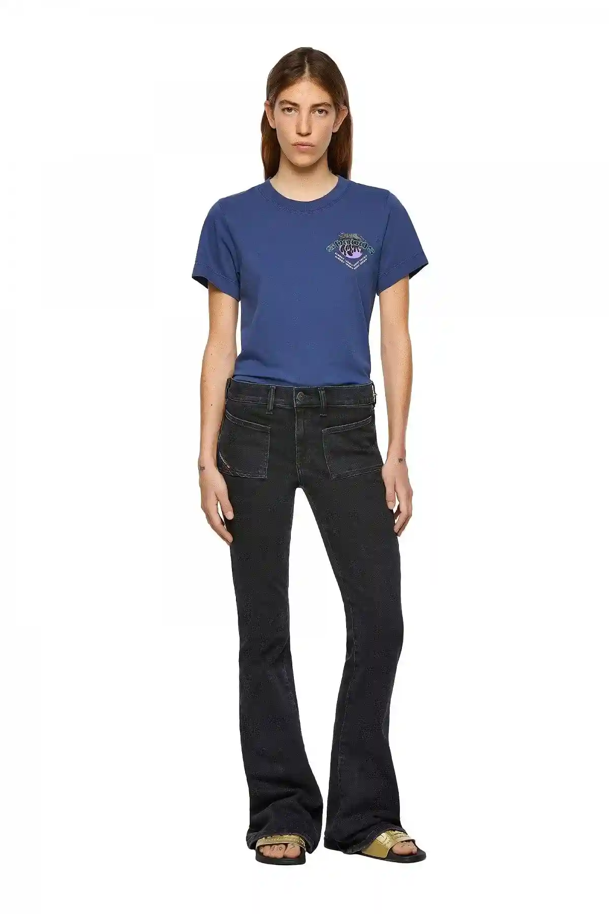 Black Bootcut and Flare Jeans-1969 D-EBBEY