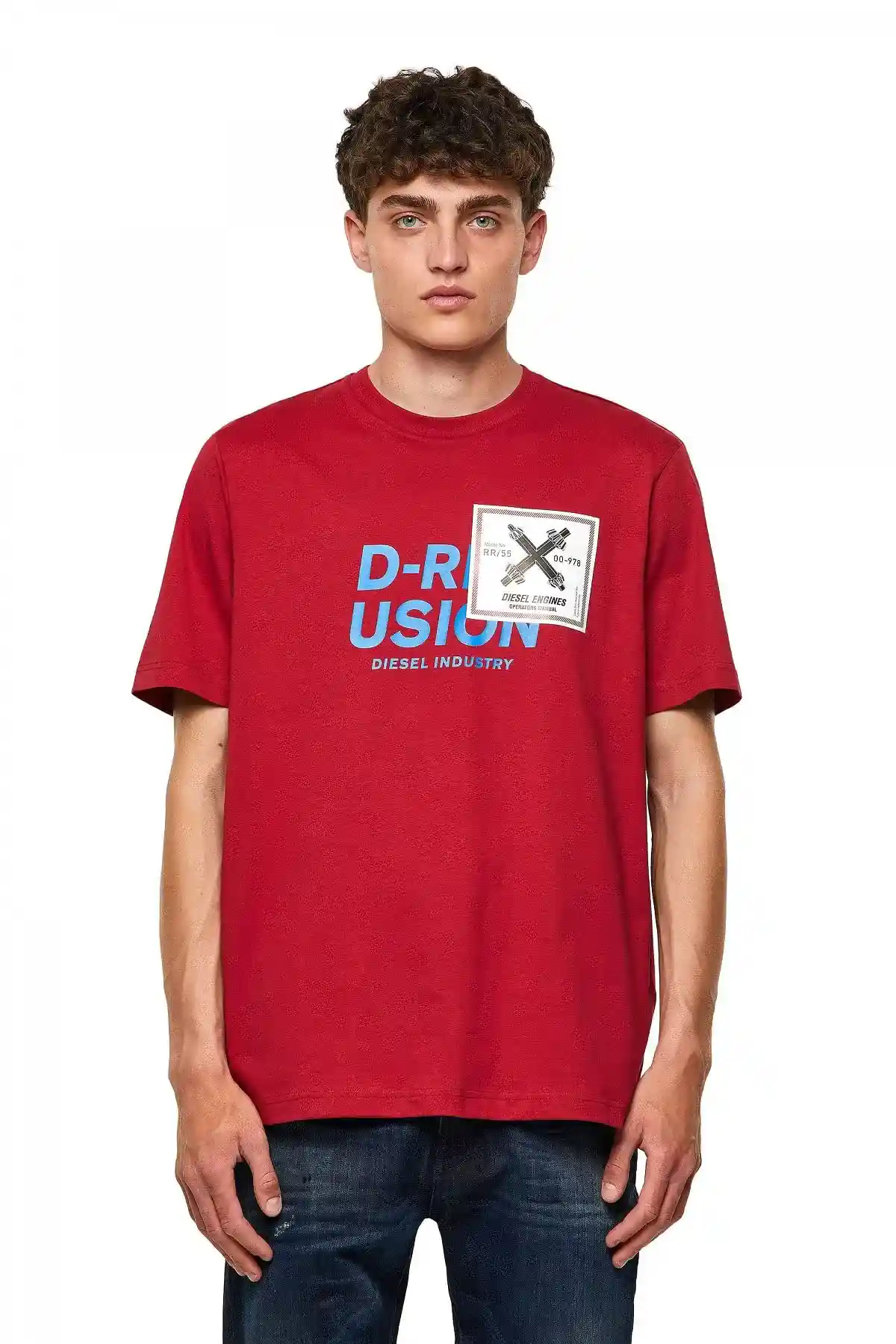 Brown T-shirt with Diesel Industry print
