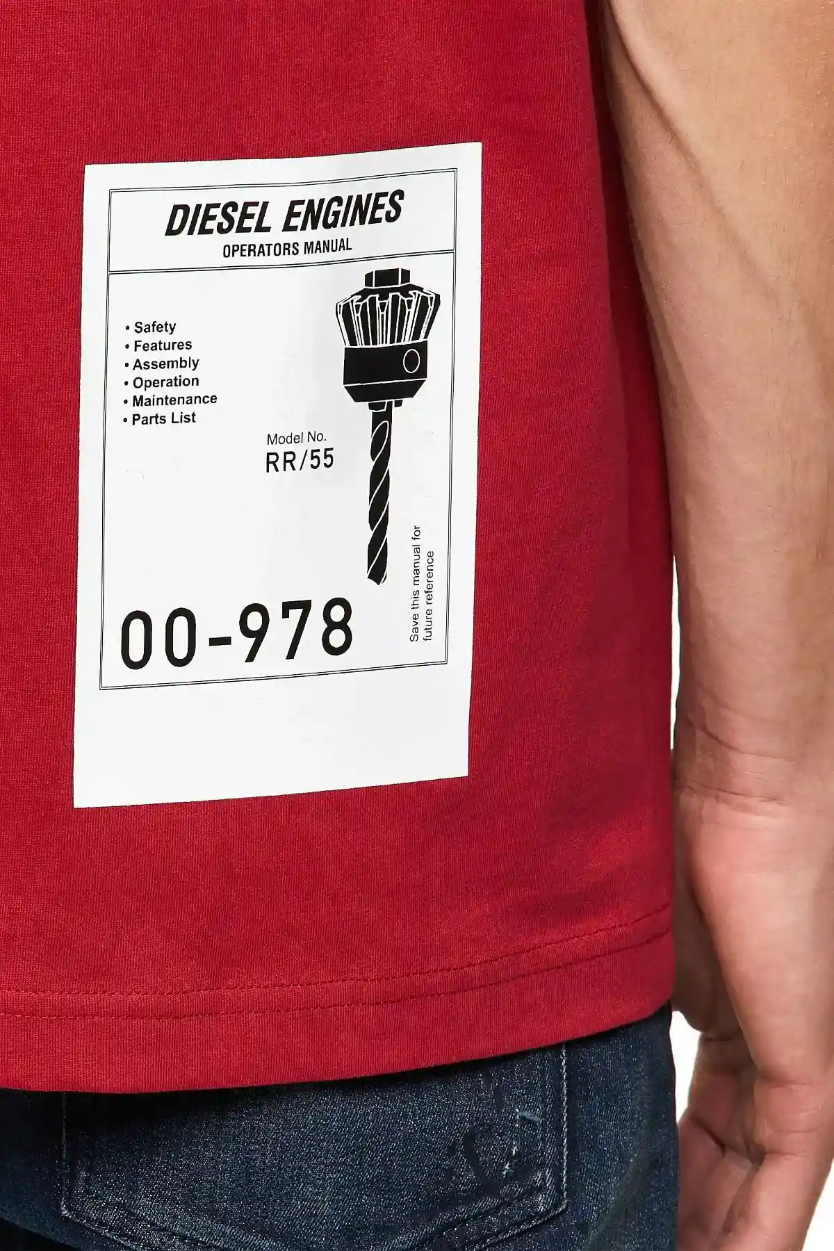 Brown T-shirt with Diesel Industry print