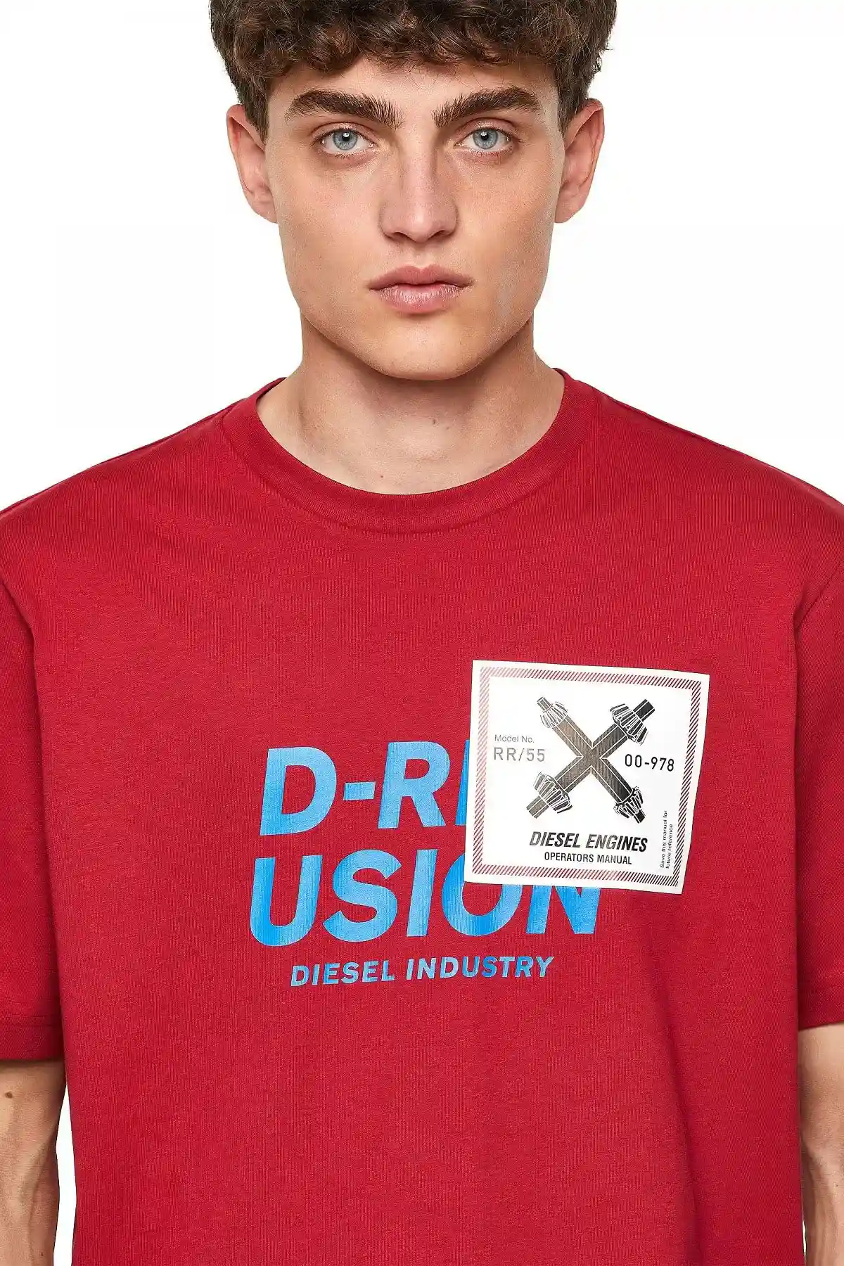 Brown T-shirt with Diesel Industry print