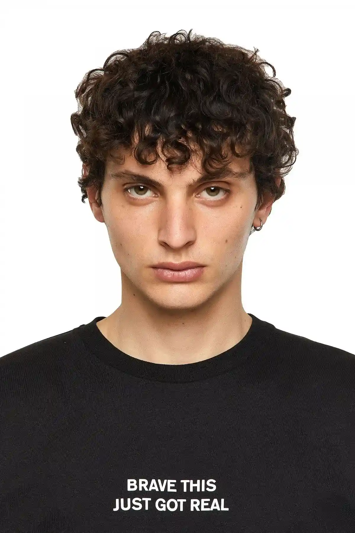 Black T-shirt with panther print
