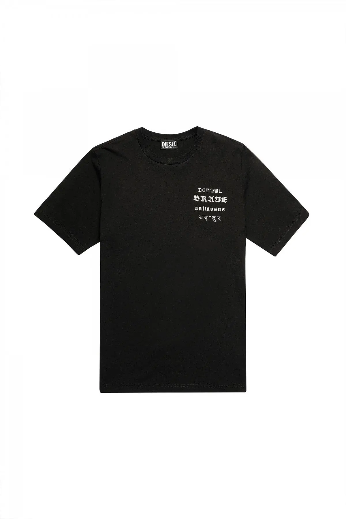 Black Green Label T-shirt with Brave print